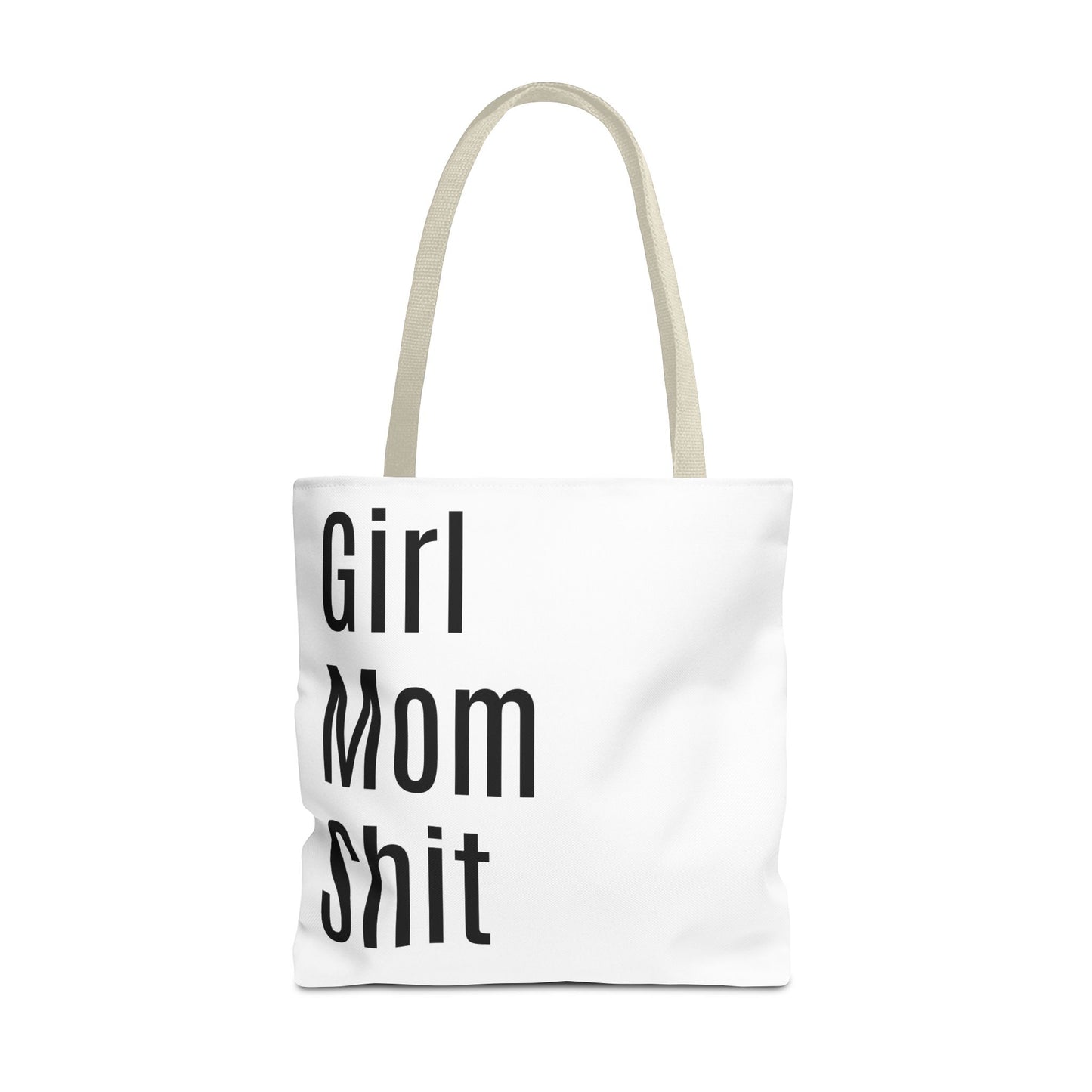 Girl Mom Versatile Tote Bag (AOP) - White