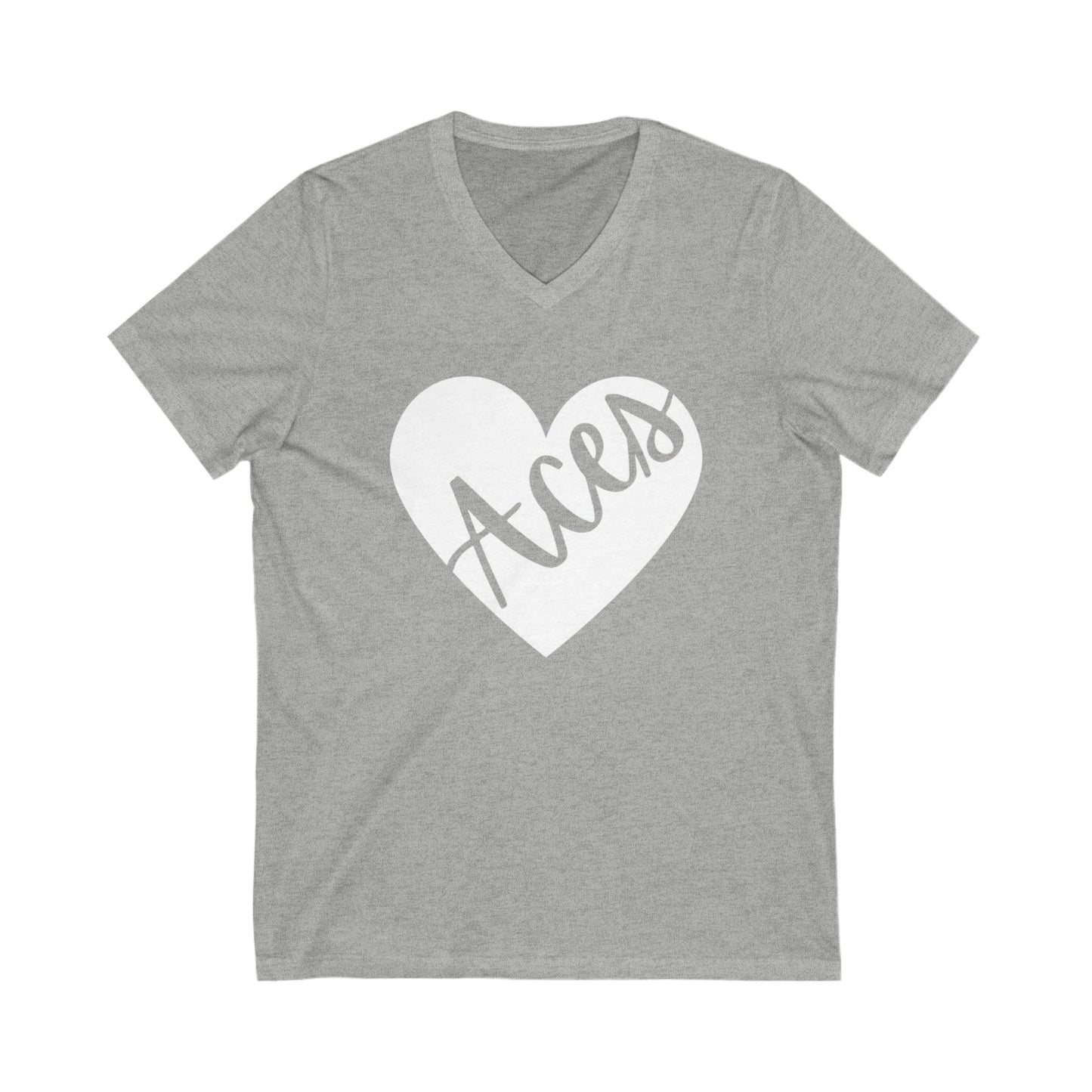 Generic Team Unisex Jersey Short Sleeve V-Neck Tee - Aces