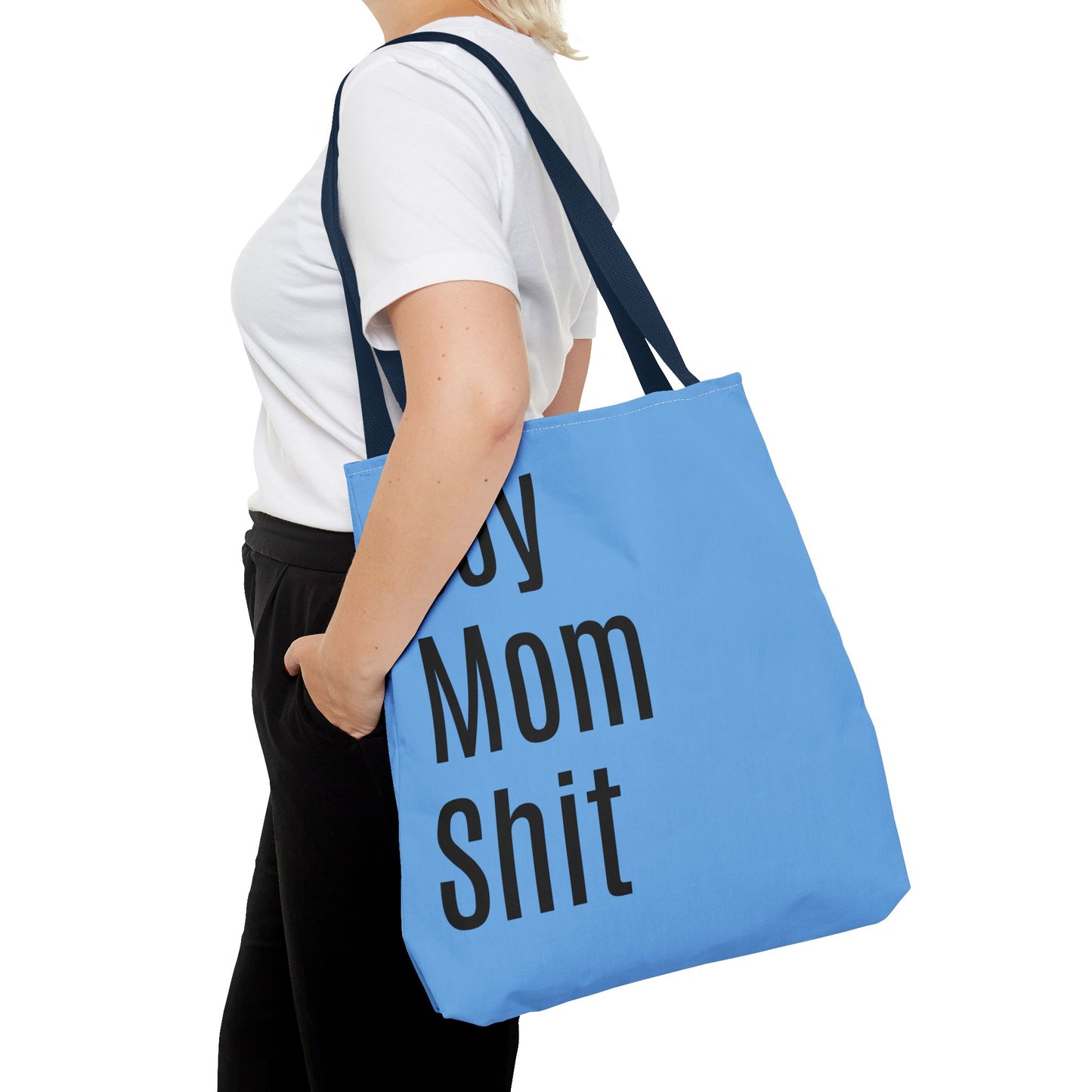 Boy Mom Versatile Tote Bag (AOP) - Blue