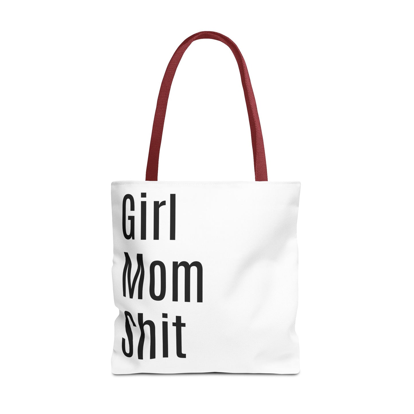 Girl Mom Versatile Tote Bag (AOP) - White