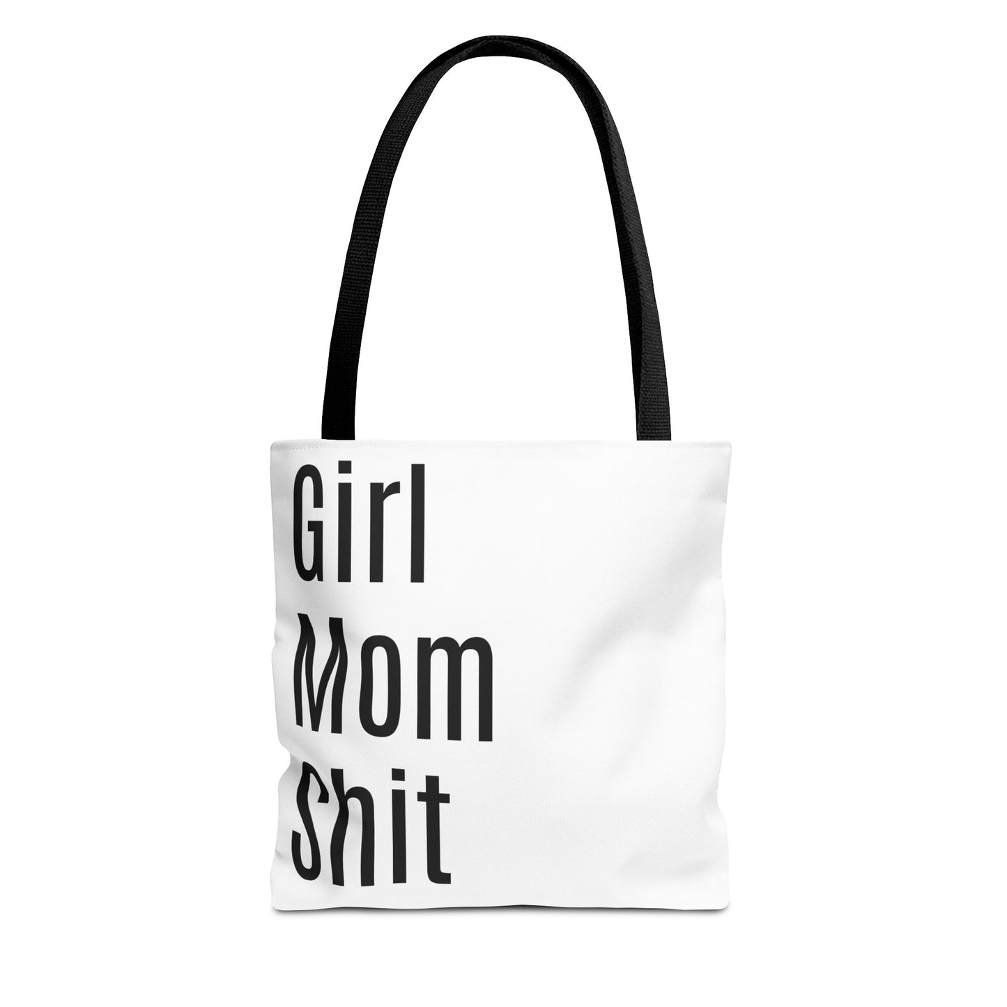 Girl Mom Versatile Tote Bag (AOP) - White