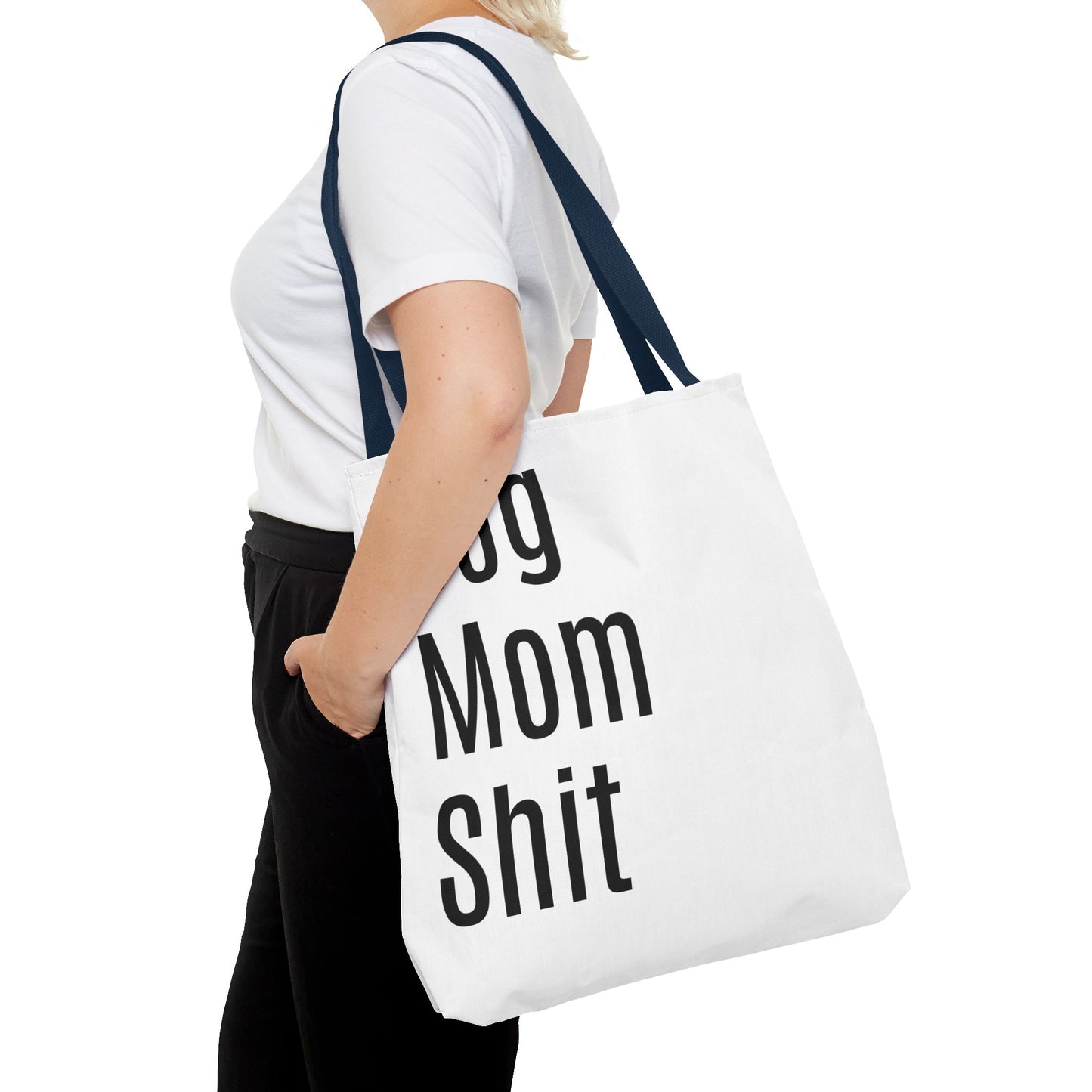 Dog Mom Versatile Tote Bag (AOP) - White