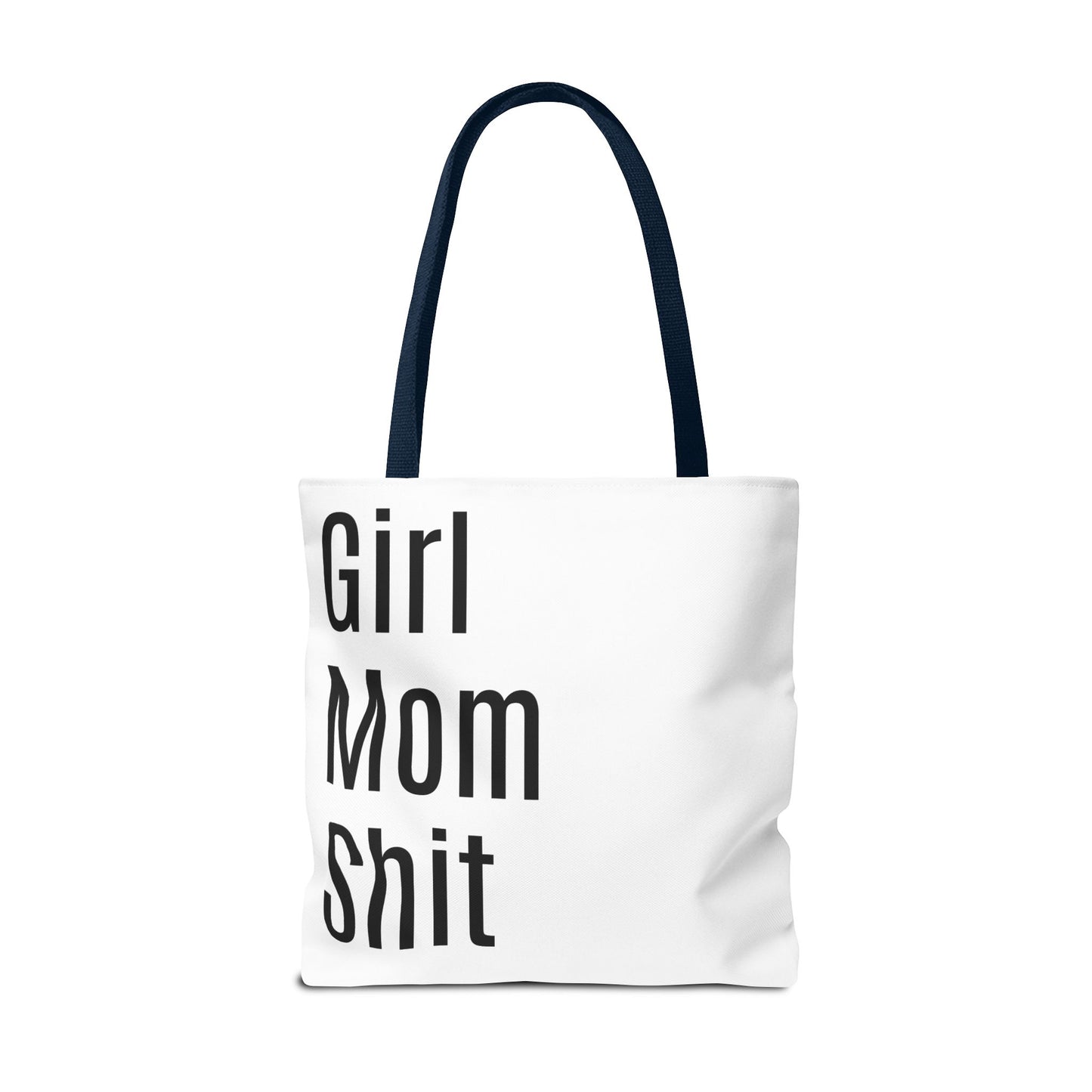 Girl Mom Versatile Tote Bag (AOP) - White