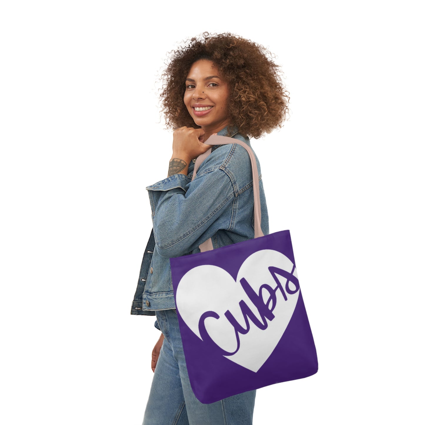 Generic Team Purple Canvas Tote Bag, 5-Color Straps - Cubs