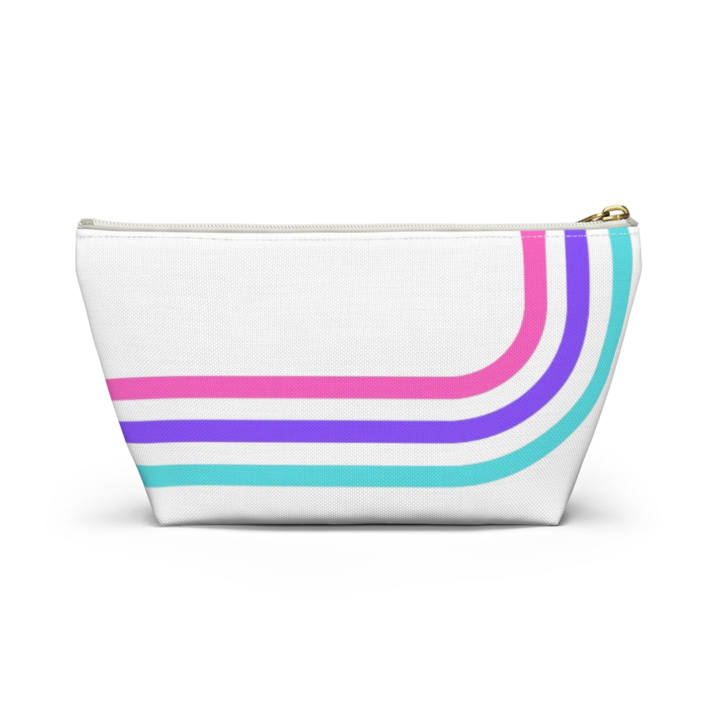 90's Inspired Mix & Match Accessory Pouch w T-bottom - Lines