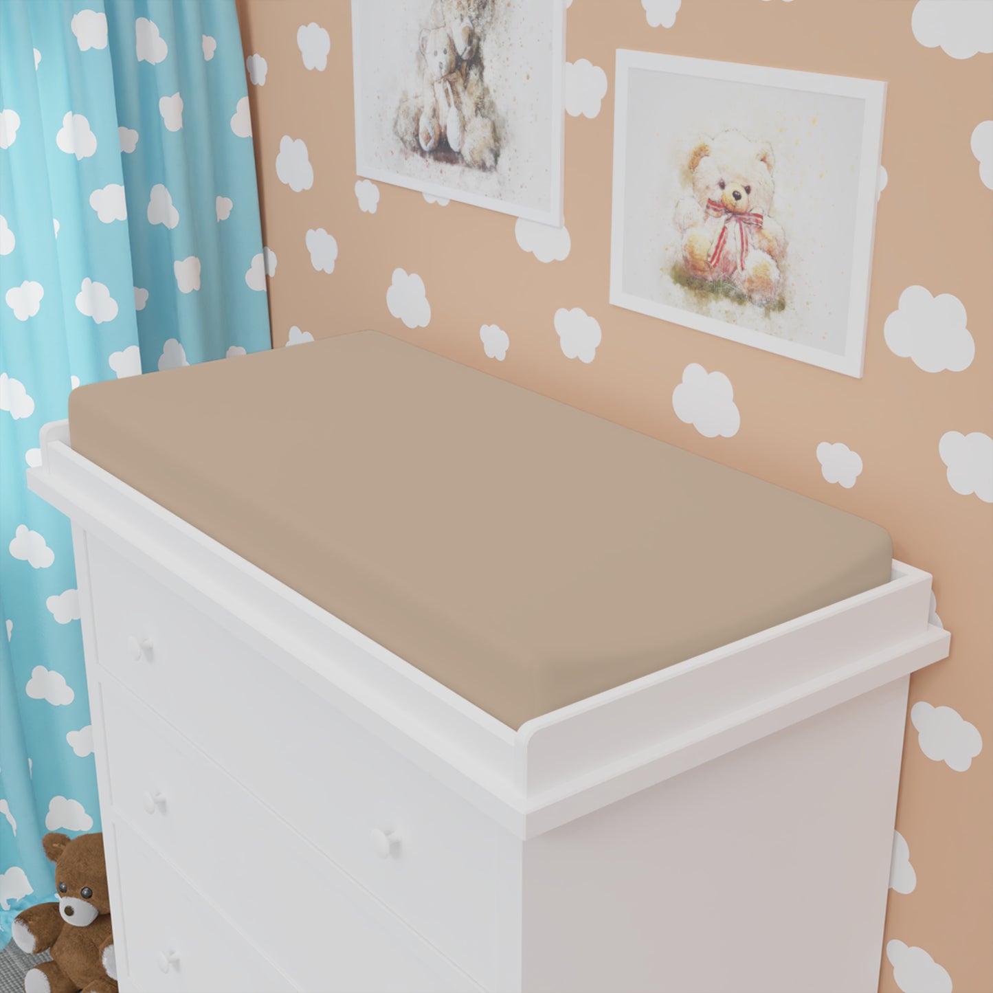 Baby Changing Pad Cover - Chocolate Blush