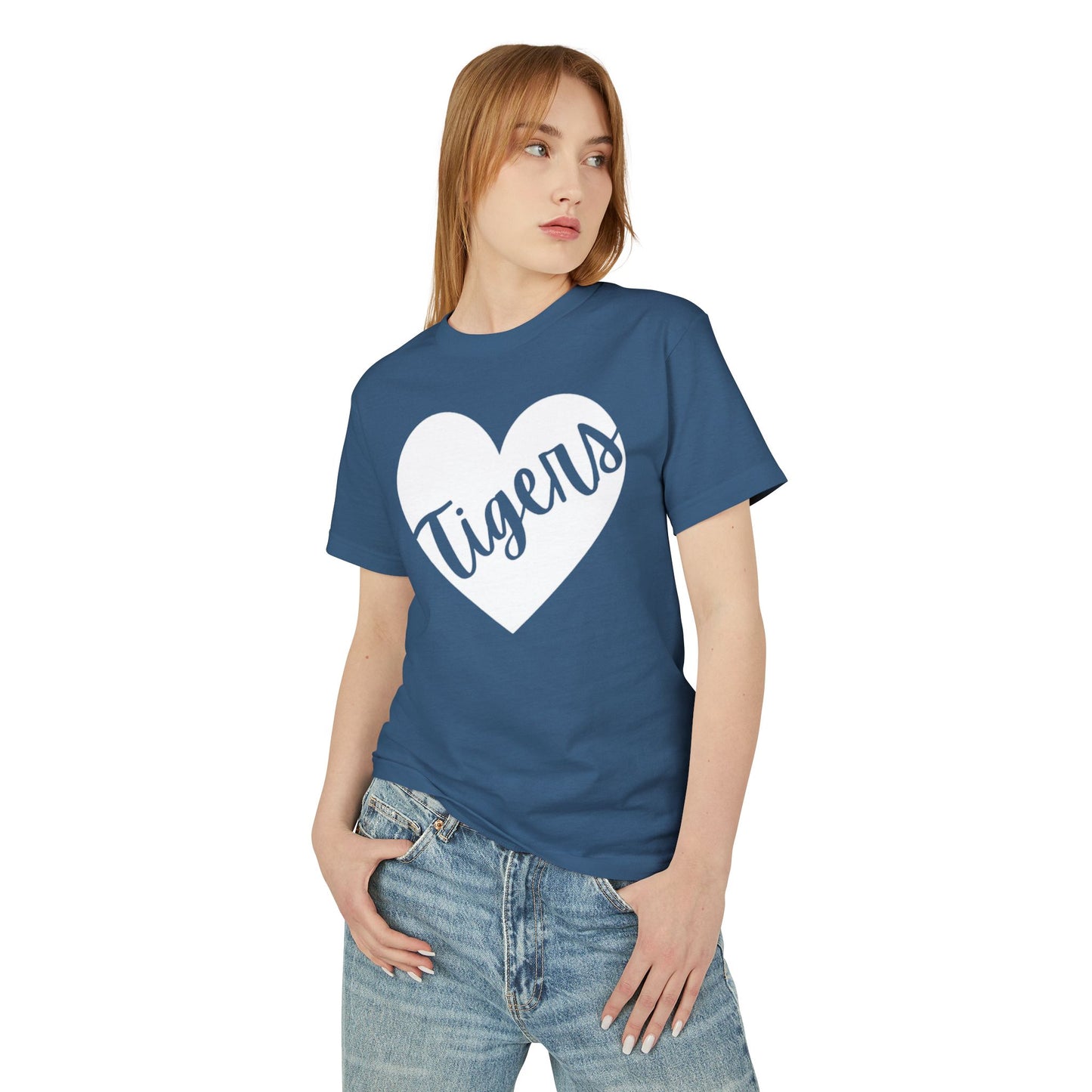 Generic Team Cotton Tee Mid-Length Short Sleeves - Tigers