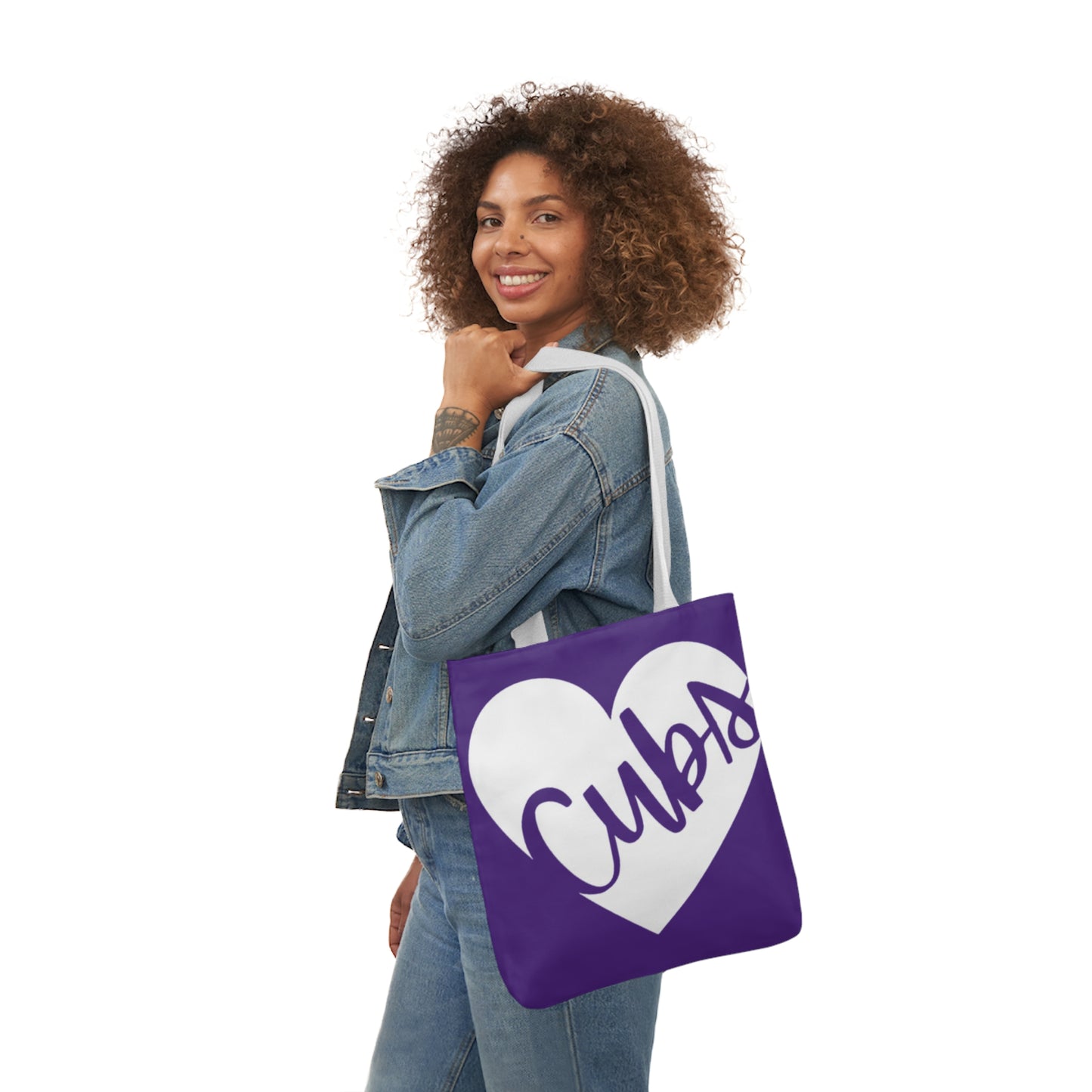 Generic Team Purple Canvas Tote Bag, 5-Color Straps - Cubs