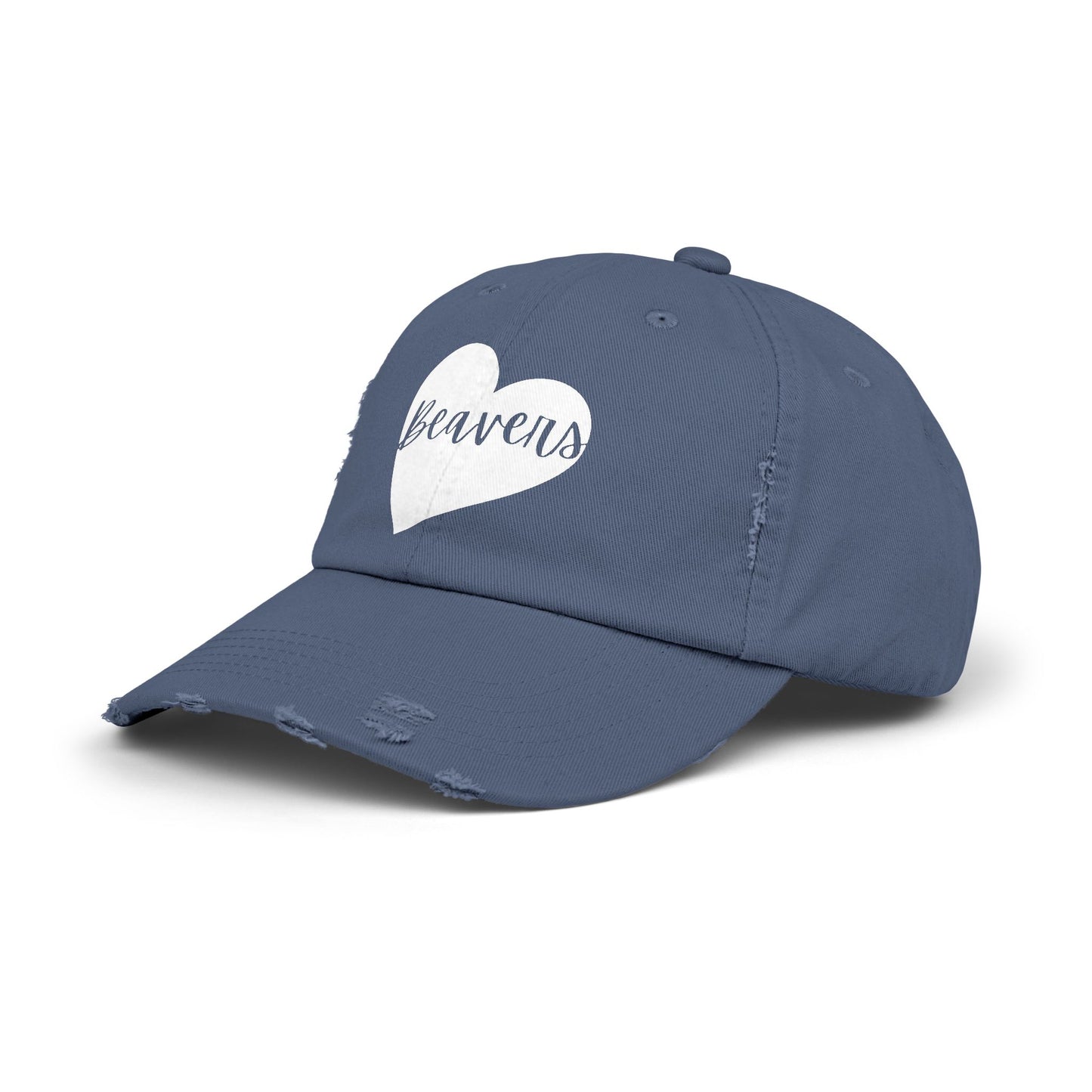Generic Team Unisex Distressed Cap - Beavers Heart
