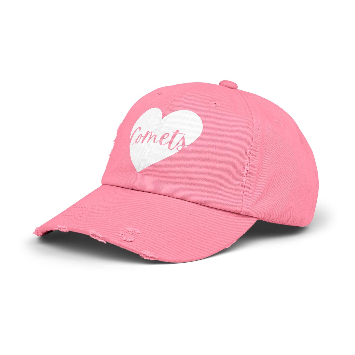 Generic Team Distressed Cap - Comets Heart