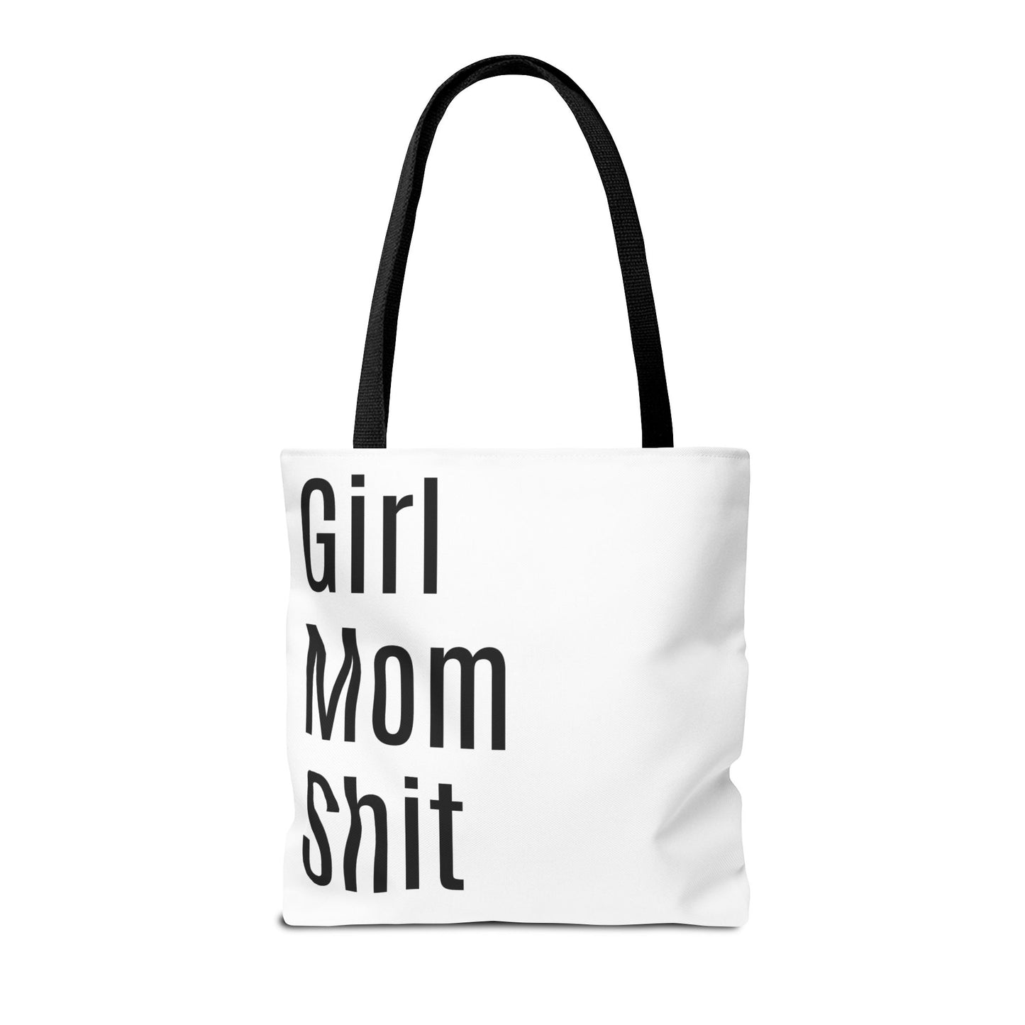 Girl Mom Versatile Tote Bag (AOP) - White
