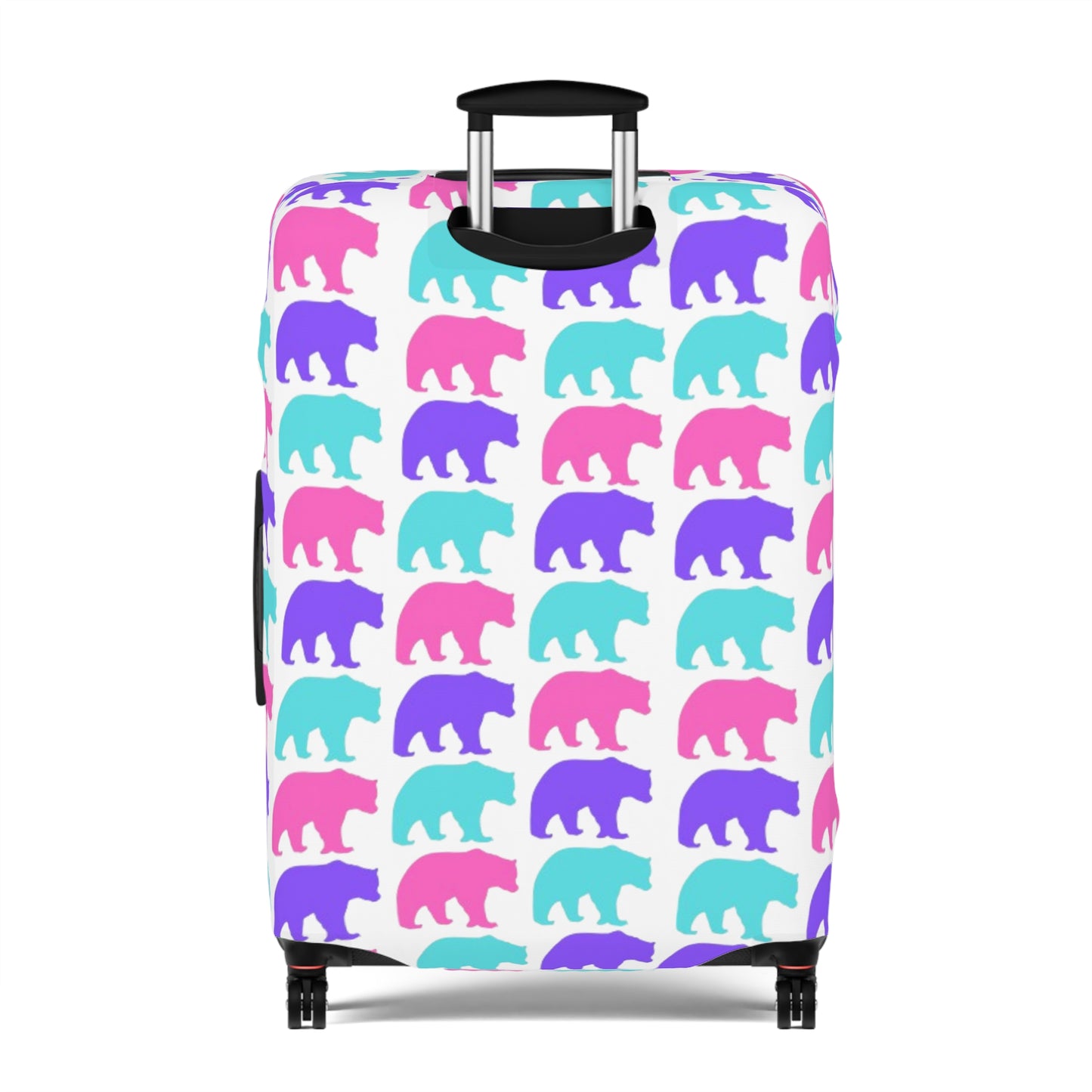 90's Inspired Luggage Cover - Multicolor Bears