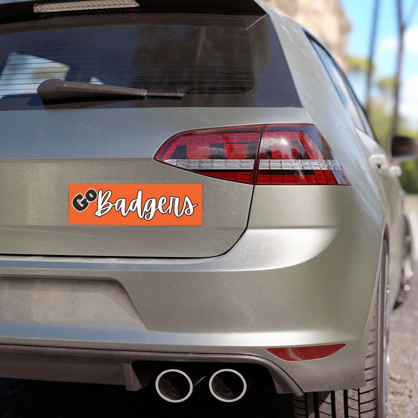 Generic Team Orange Car Magnet - Go Badgers