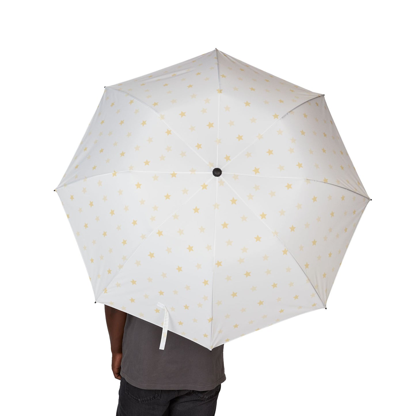 Cute Foldable Umbrella with Star Pattern, Compact Travel Umbrella, Stylish Rain Gear, Everyday Essentials, Perfect Gift for Any Occasion