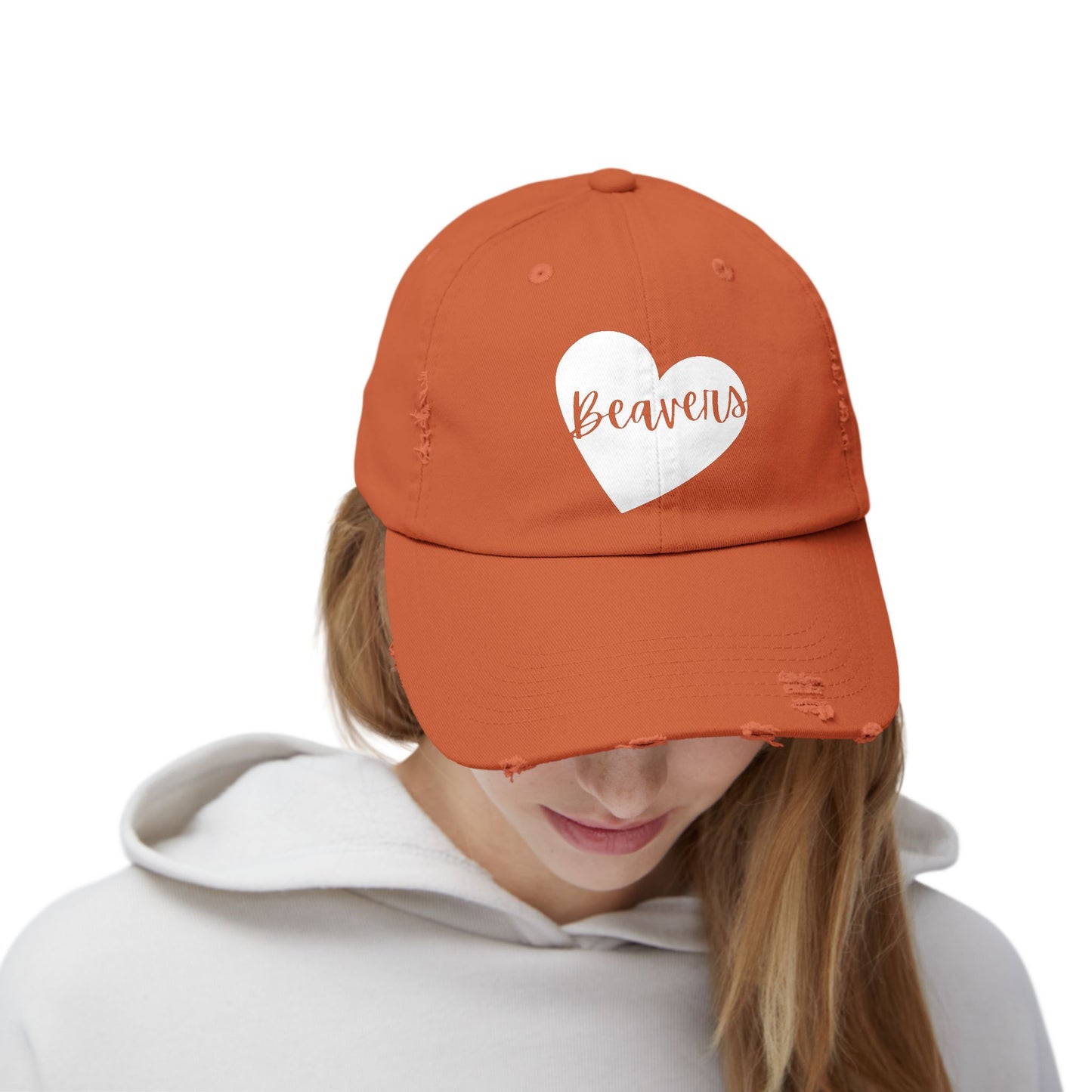 Generic Team Unisex Distressed Cap - Beavers Heart
