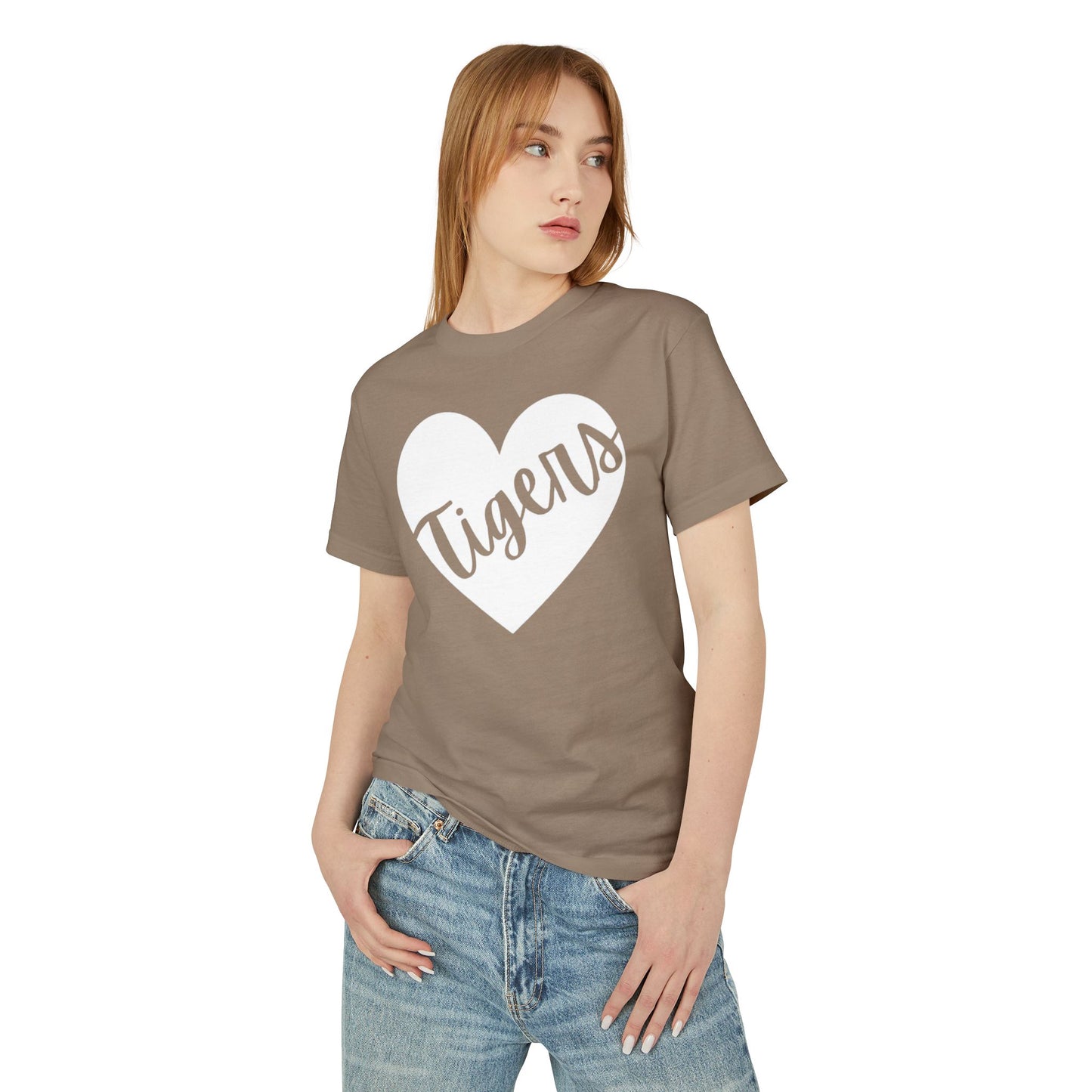 Generic Team Cotton Tee Mid-Length Short Sleeves - Tigers