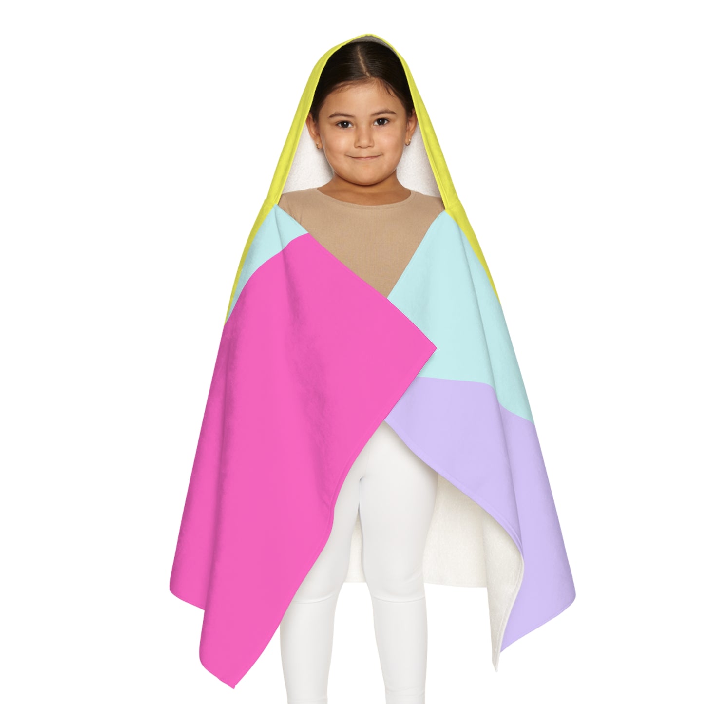 90's Vibes Youth Hooded Towel - Color Block Banana