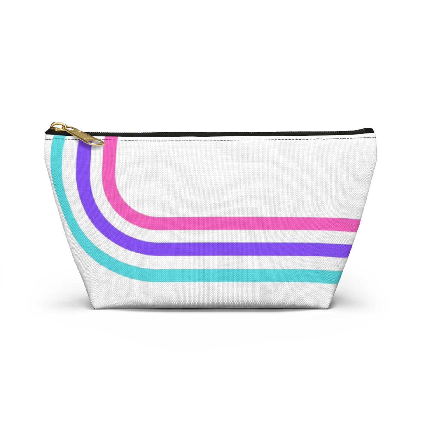 90's Inspired Mix & Match Accessory Pouch w T-bottom - Lines