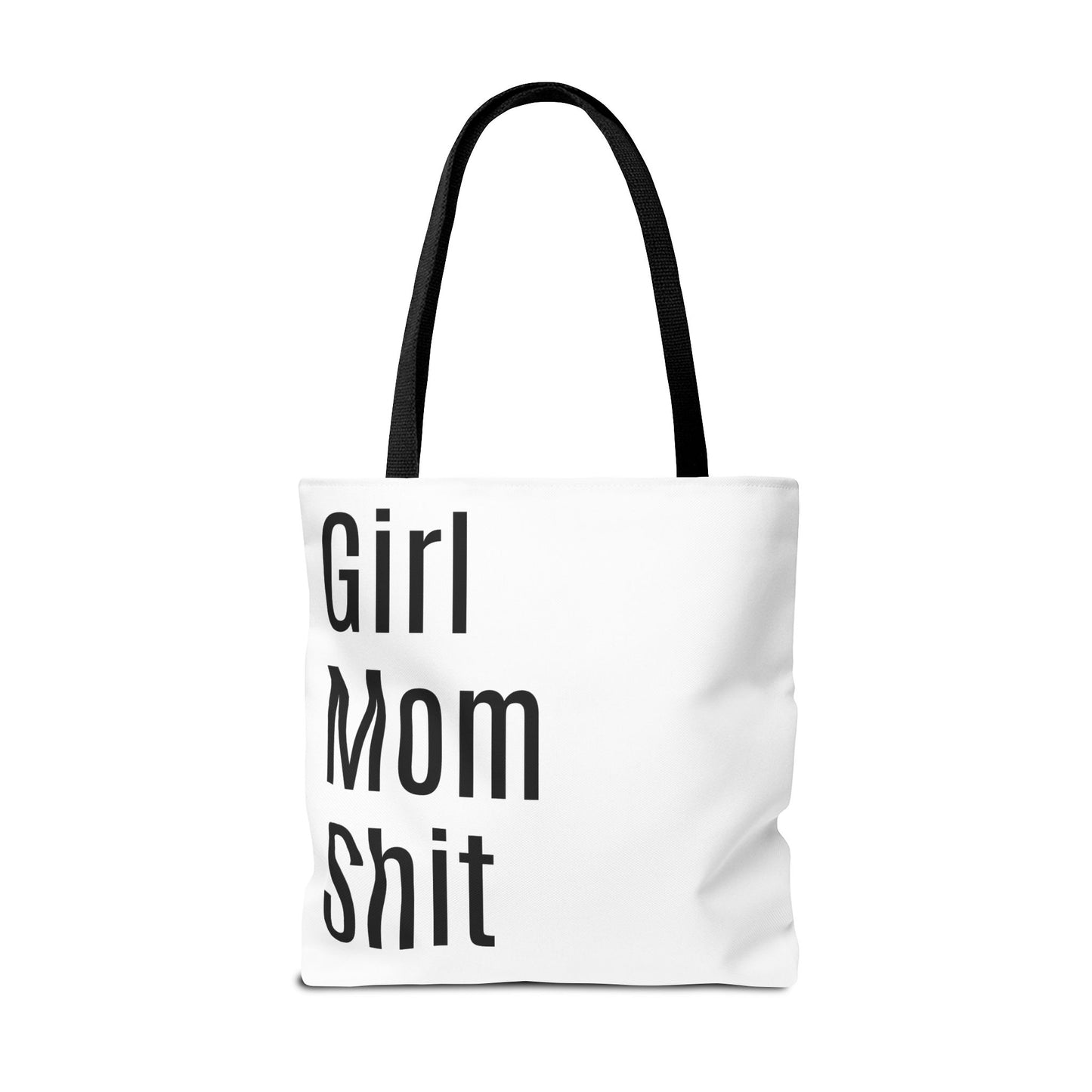 Girl Mom Versatile Tote Bag (AOP) - White