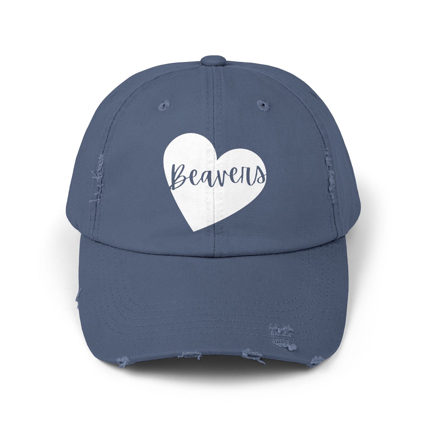 Generic Team Unisex Distressed Cap - Beavers Heart
