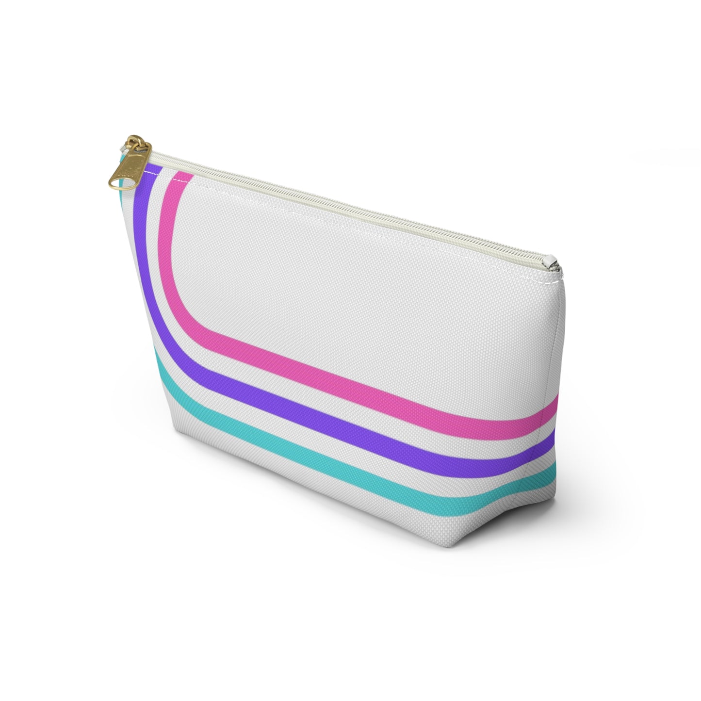 90's Inspired Mix & Match Accessory Pouch w T-bottom - Lines