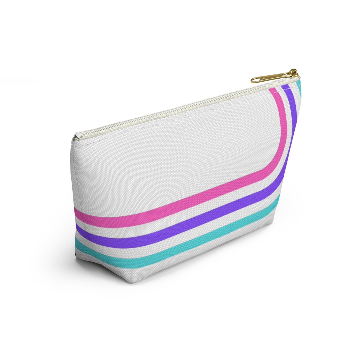 90's Inspired Mix & Match Accessory Pouch w T-bottom - Lines