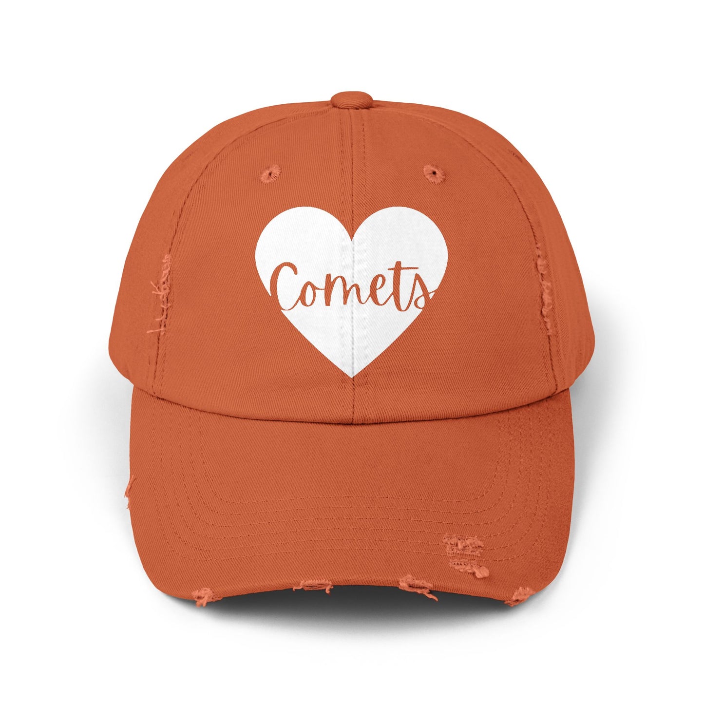 Generic Team Distressed Cap - Comets Heart