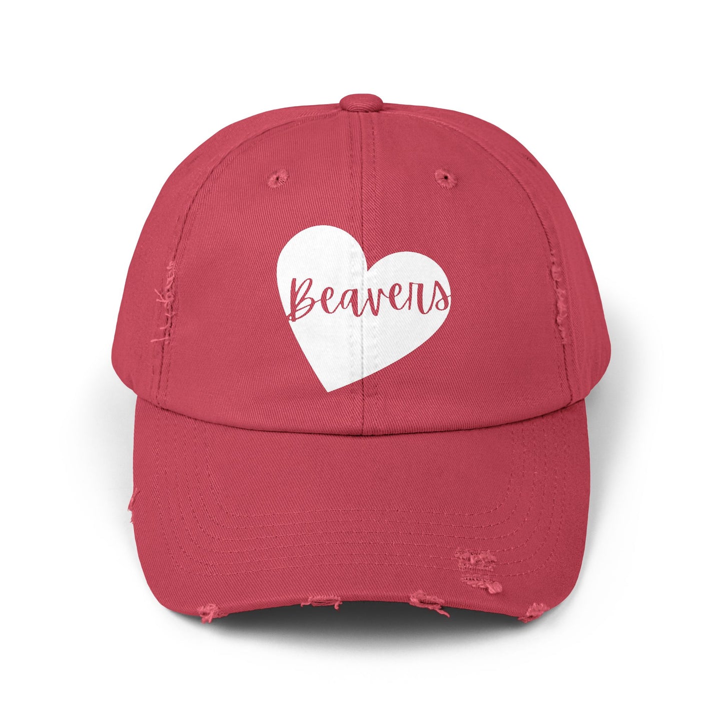 Generic Team Unisex Distressed Cap - Beavers Heart