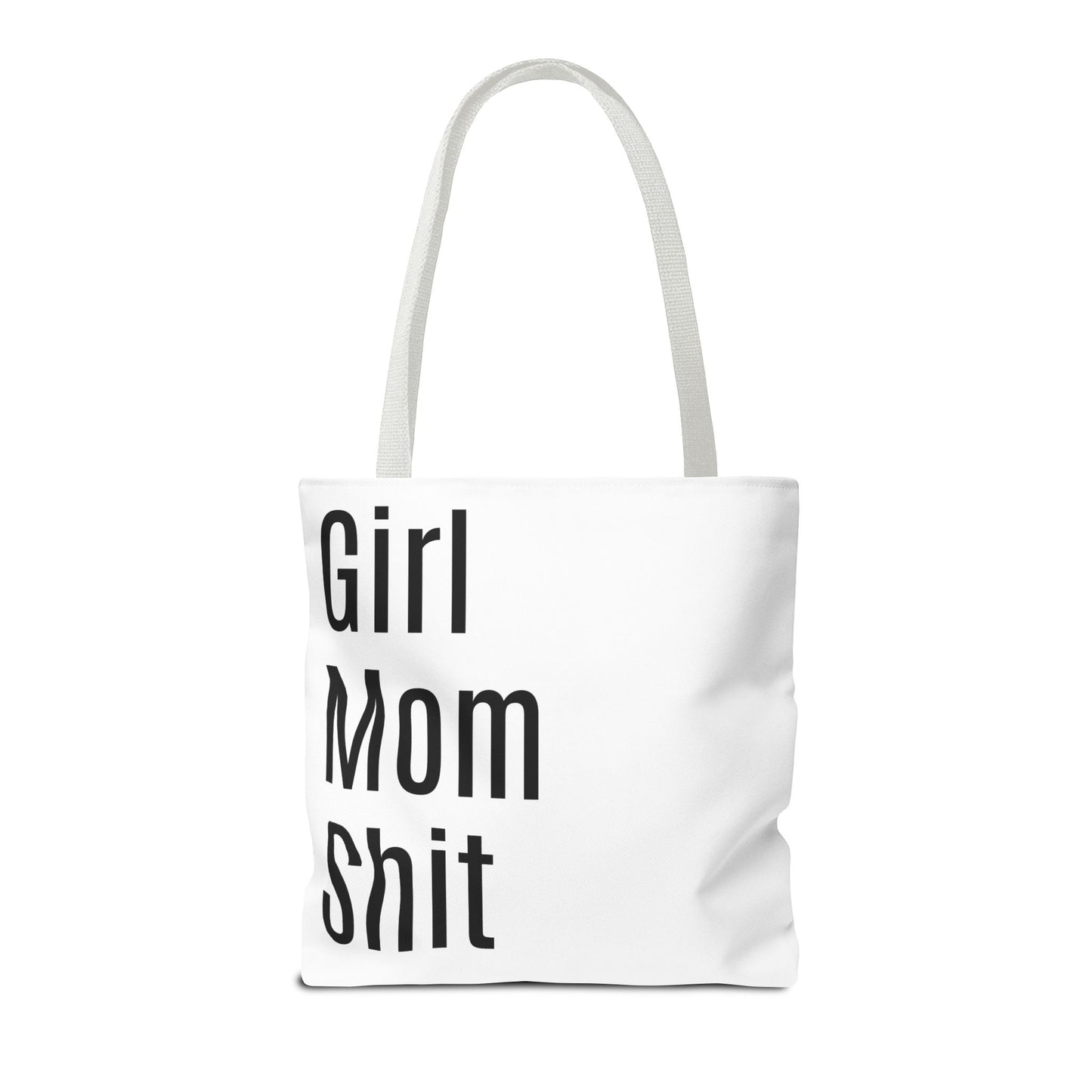 Girl Mom Versatile Tote Bag (AOP) - White