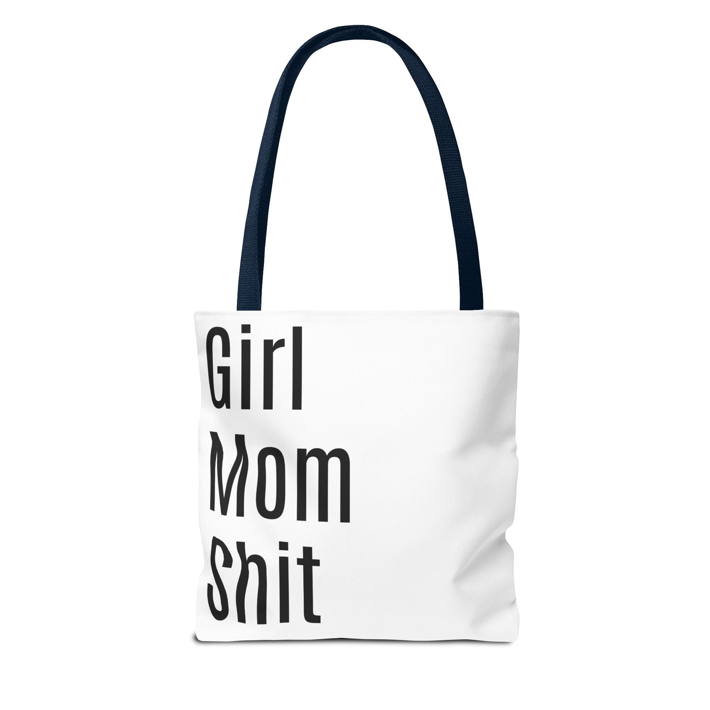 Girl Mom Versatile Tote Bag (AOP) - White
