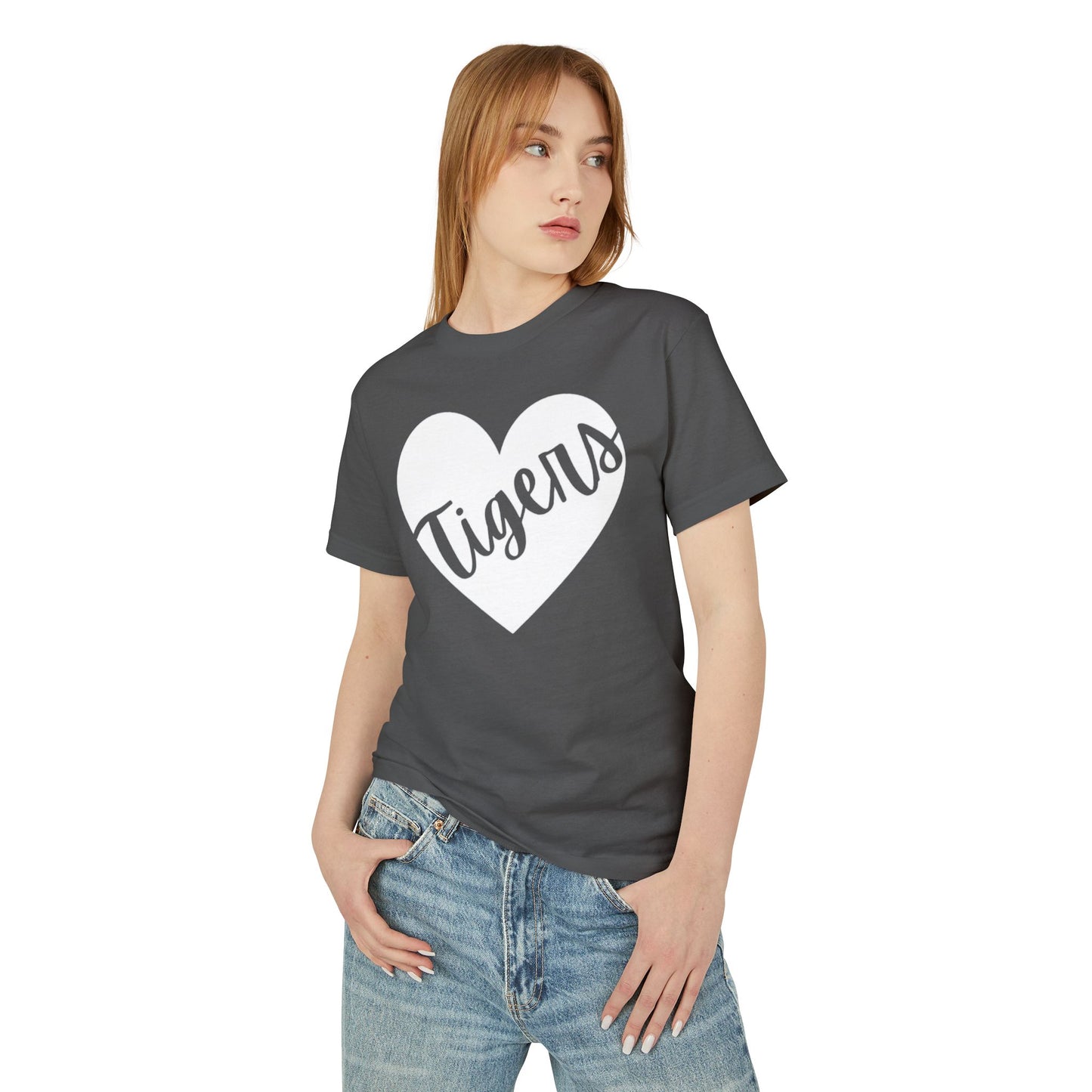 Generic Team Cotton Tee Mid-Length Short Sleeves - Tigers