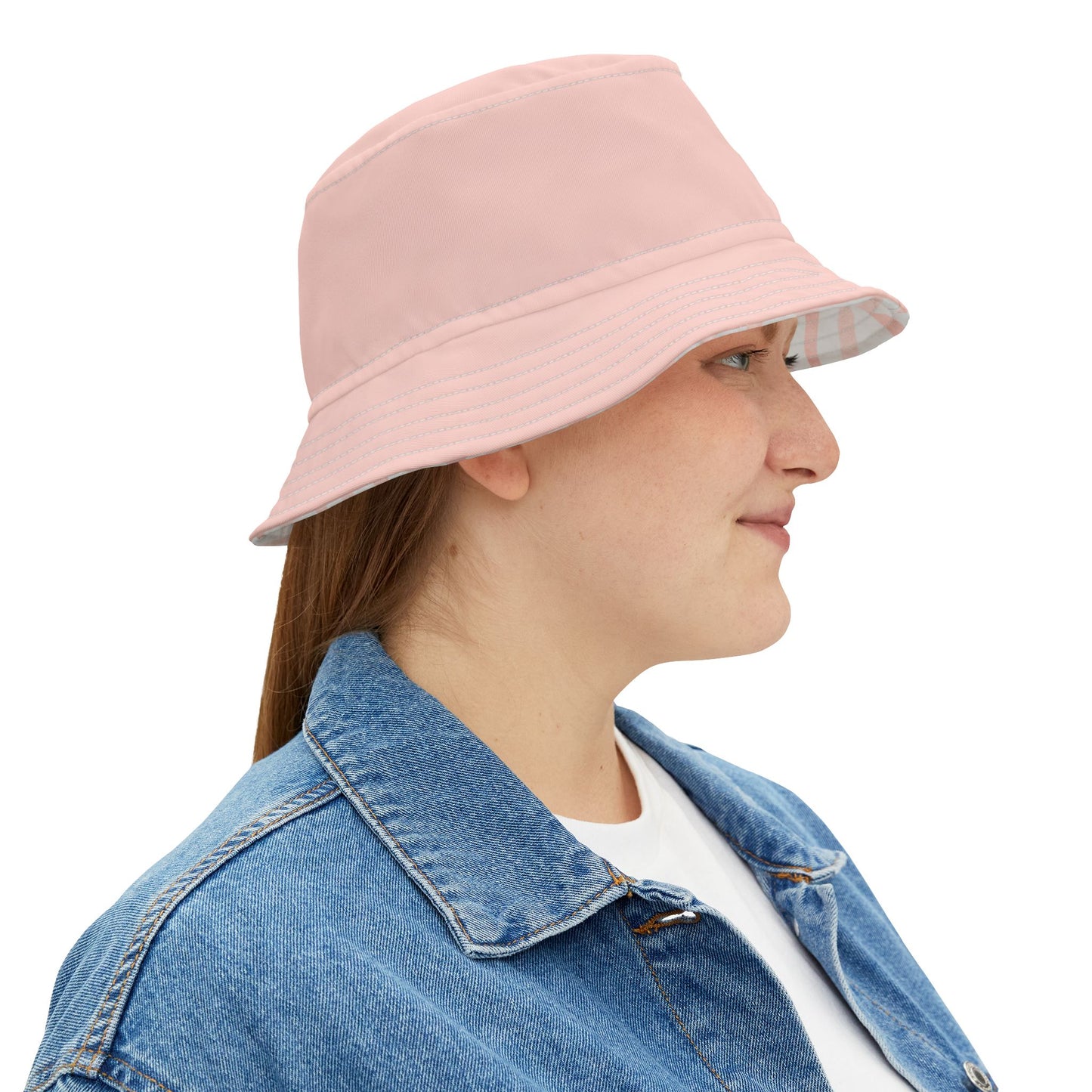 406 My Sunshine Bucket Hat in Strawberry Ice Cream