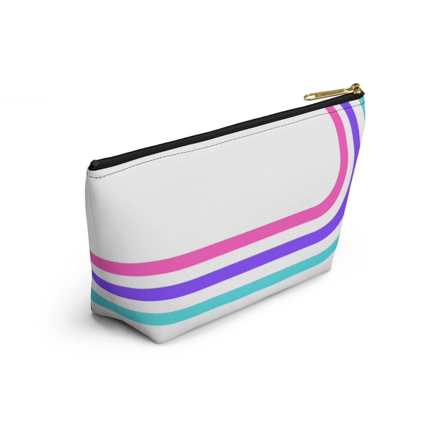 90's Inspired Mix & Match Accessory Pouch w T-bottom - Lines