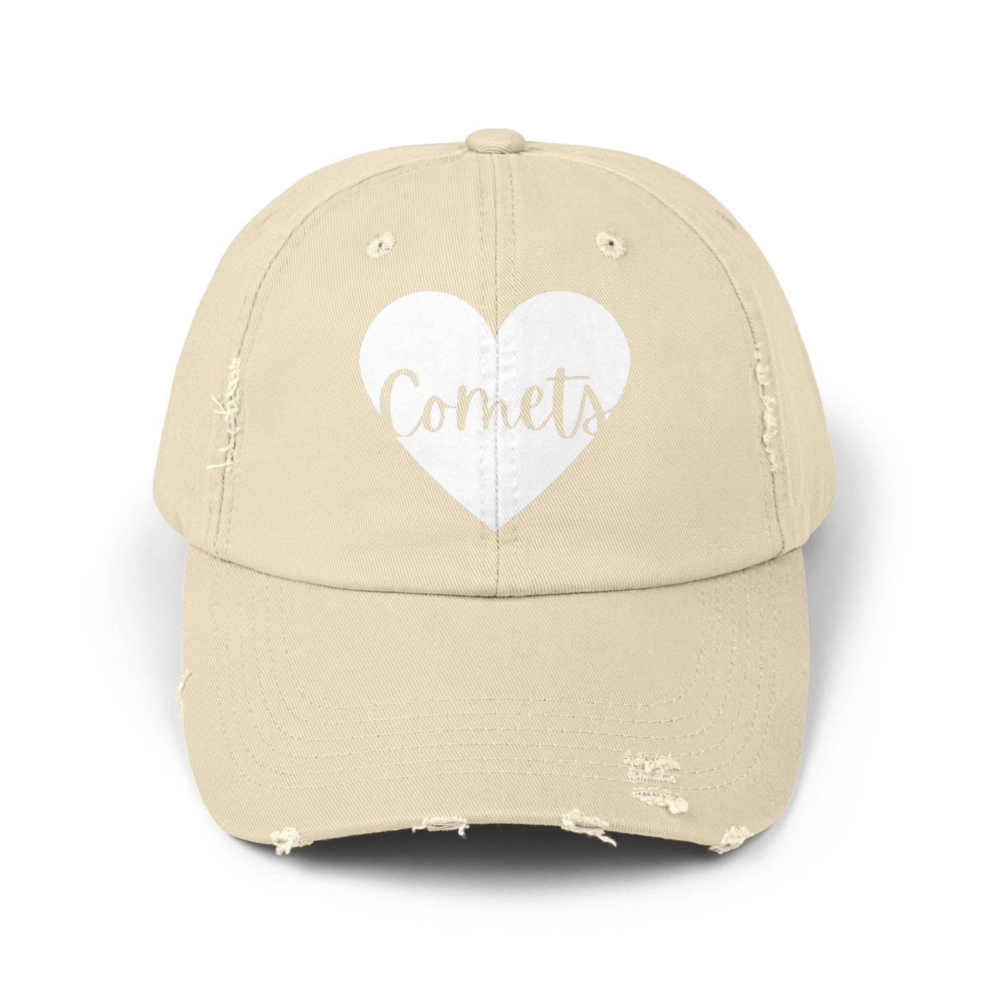 Generic Team Distressed Cap - Comets Heart