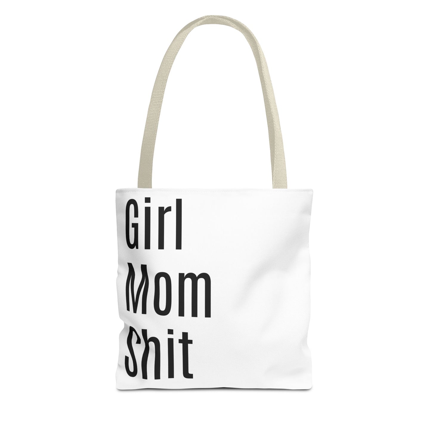 Girl Mom Versatile Tote Bag (AOP) - White