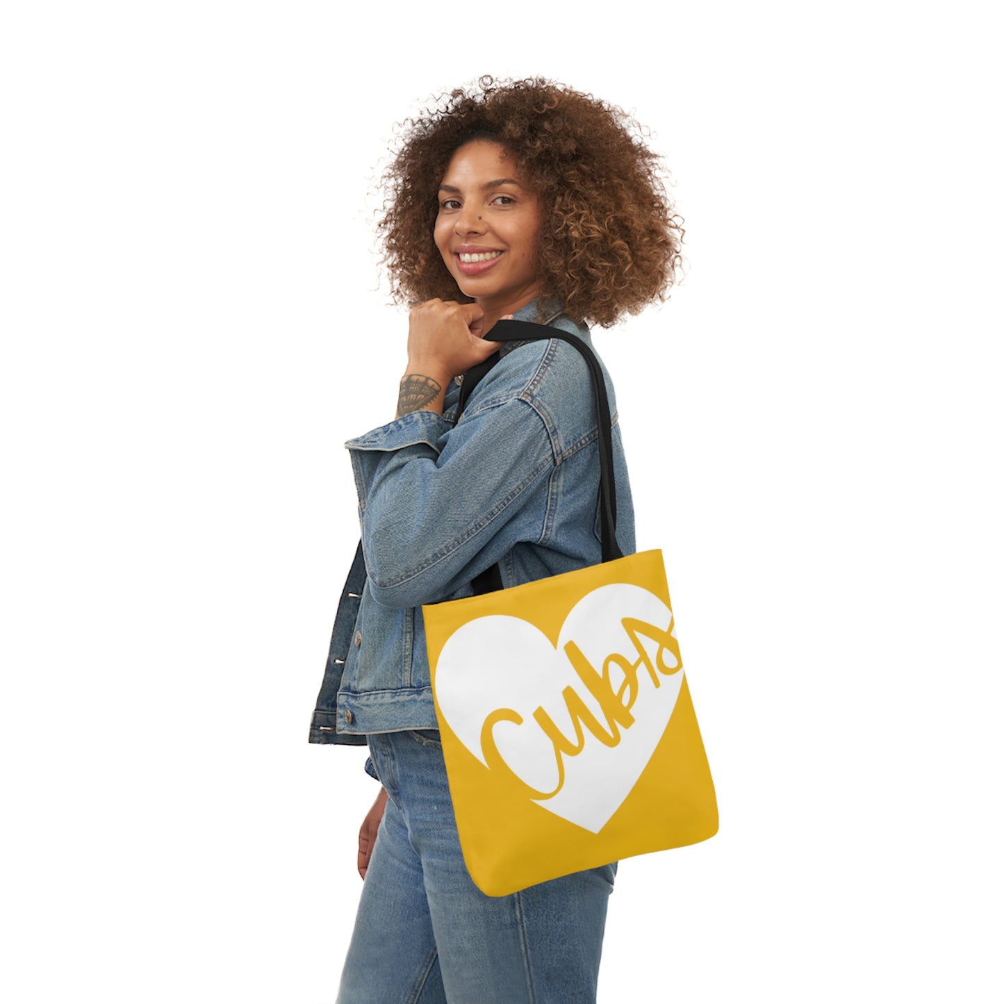 Generic Team Yellow Canvas Tote Bag, 5-Color Straps - Cubs