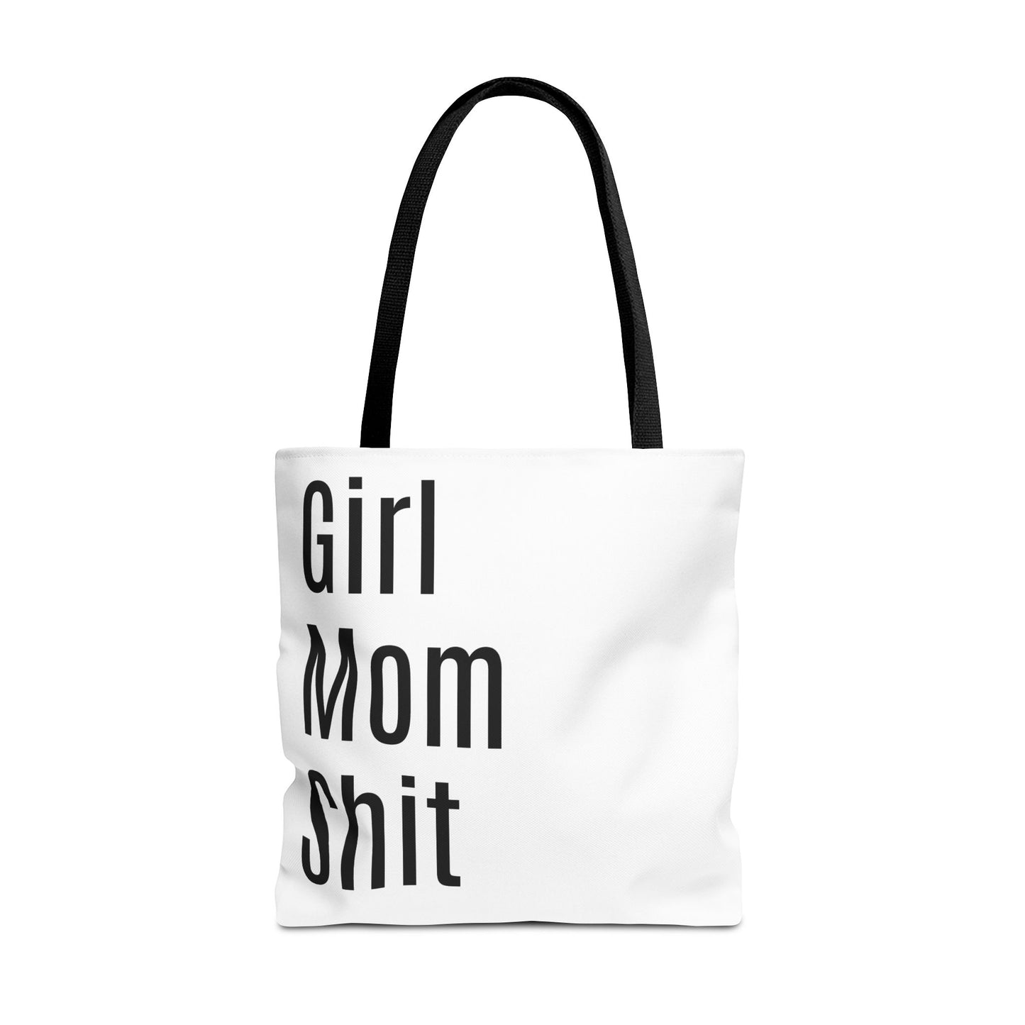 Girl Mom Versatile Tote Bag (AOP) - White