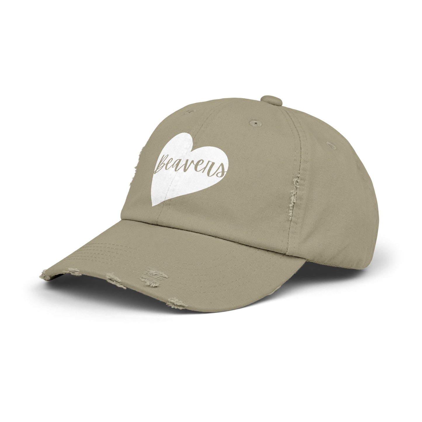 Generic Team Unisex Distressed Cap - Beavers Heart