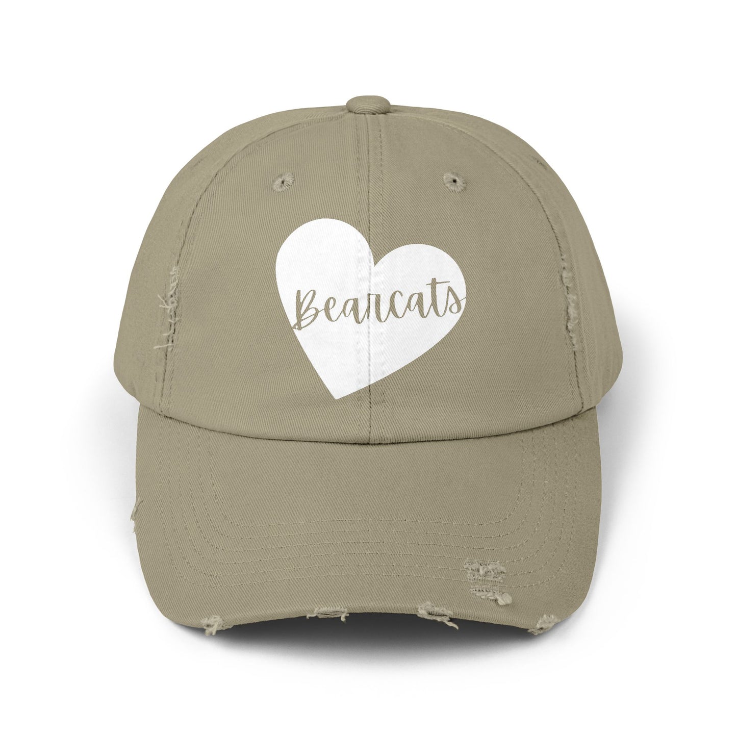 Generic Team Unisex Distressed Cap - Bearcats Heart
