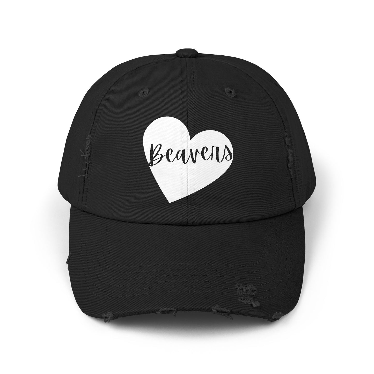 Generic Team Unisex Distressed Cap - Beavers Heart