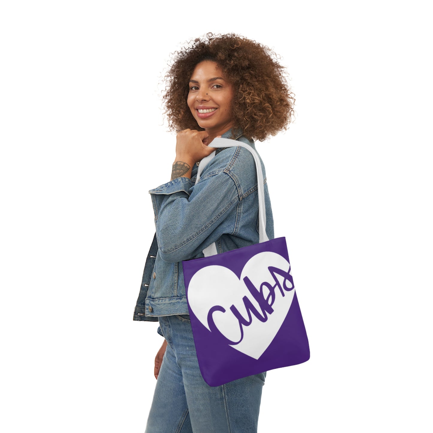 Generic Team Purple Canvas Tote Bag, 5-Color Straps - Cubs