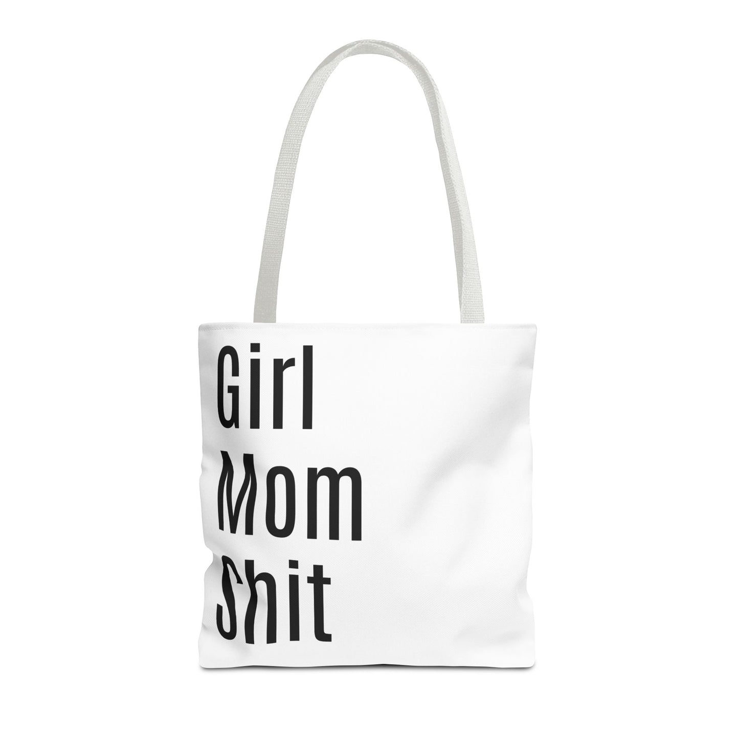Girl Mom Versatile Tote Bag (AOP) - White
