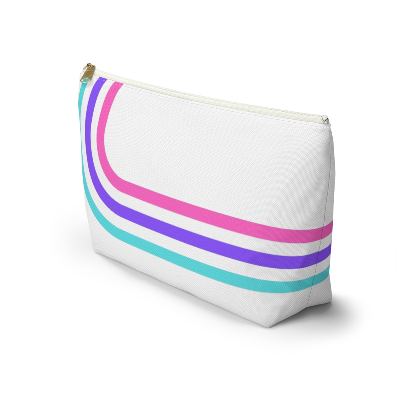 90's Inspired Mix & Match Accessory Pouch w T-bottom - Lines