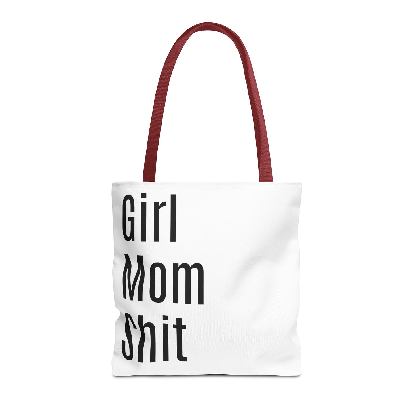 Girl Mom Versatile Tote Bag (AOP) - White
