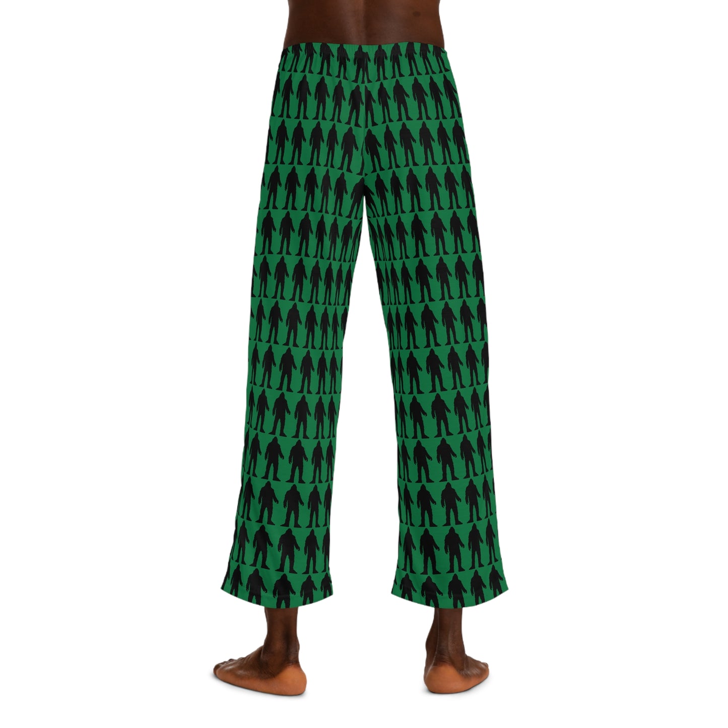 Men's Pajama Pants (AOP) - Bigfoot Silhouette