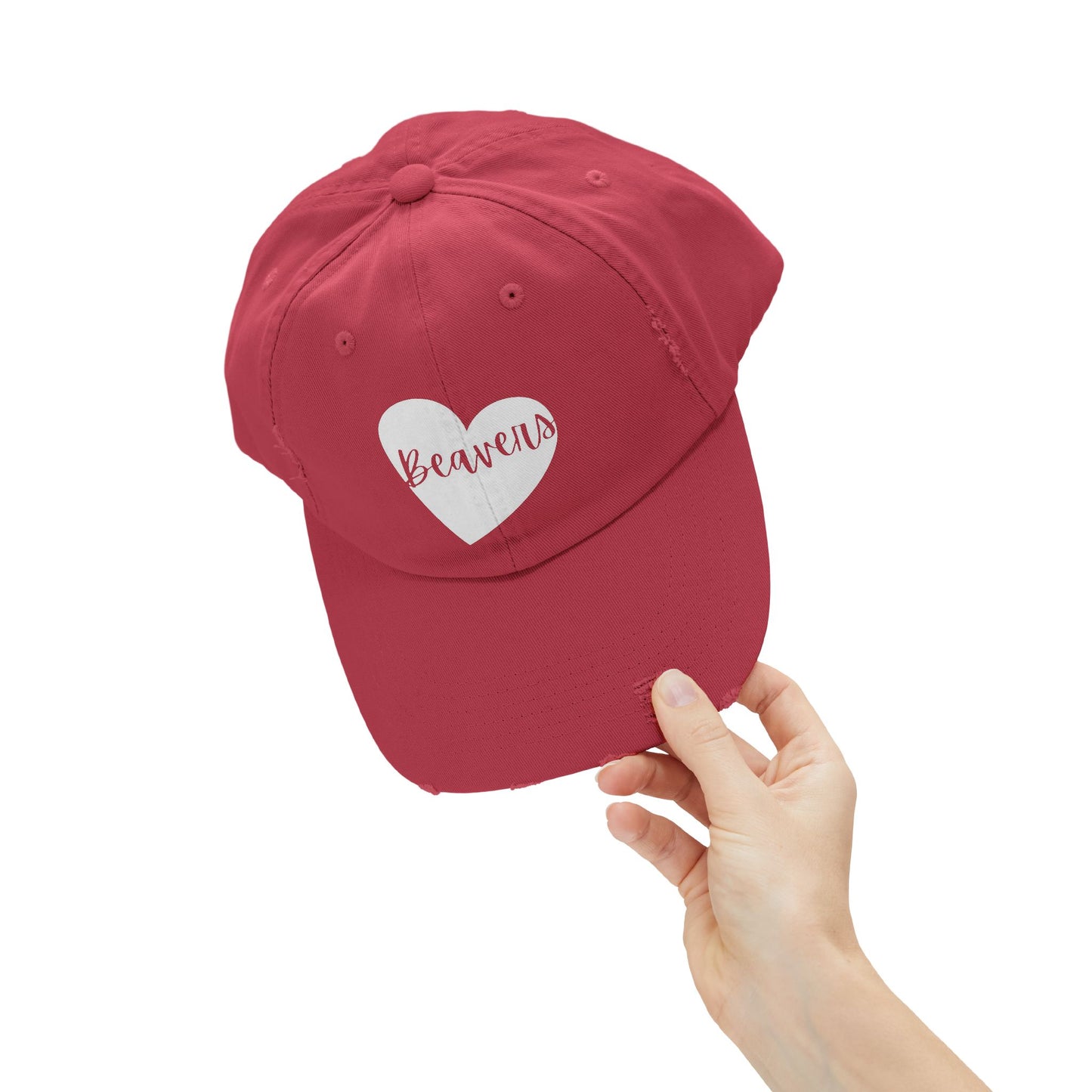 Generic Team Unisex Distressed Cap - Beavers Heart