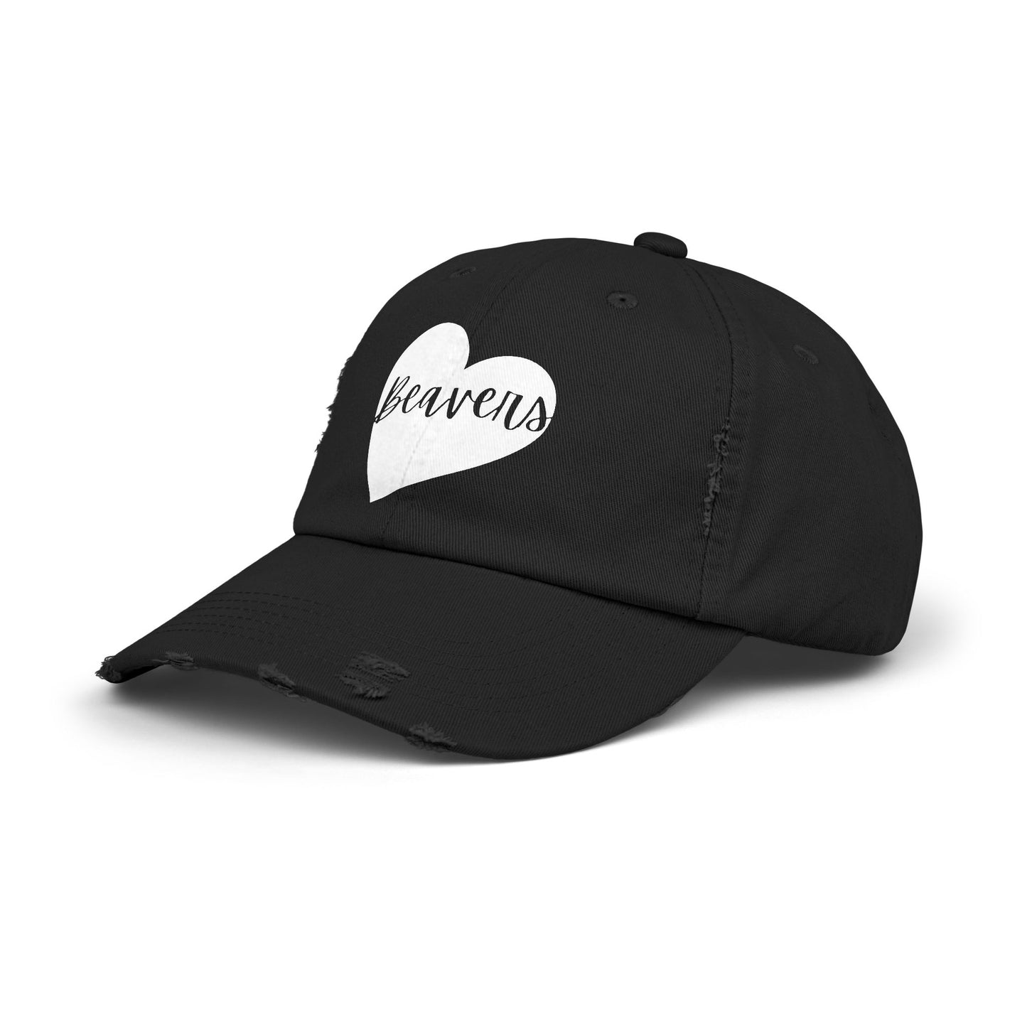 Generic Team Unisex Distressed Cap - Beavers Heart