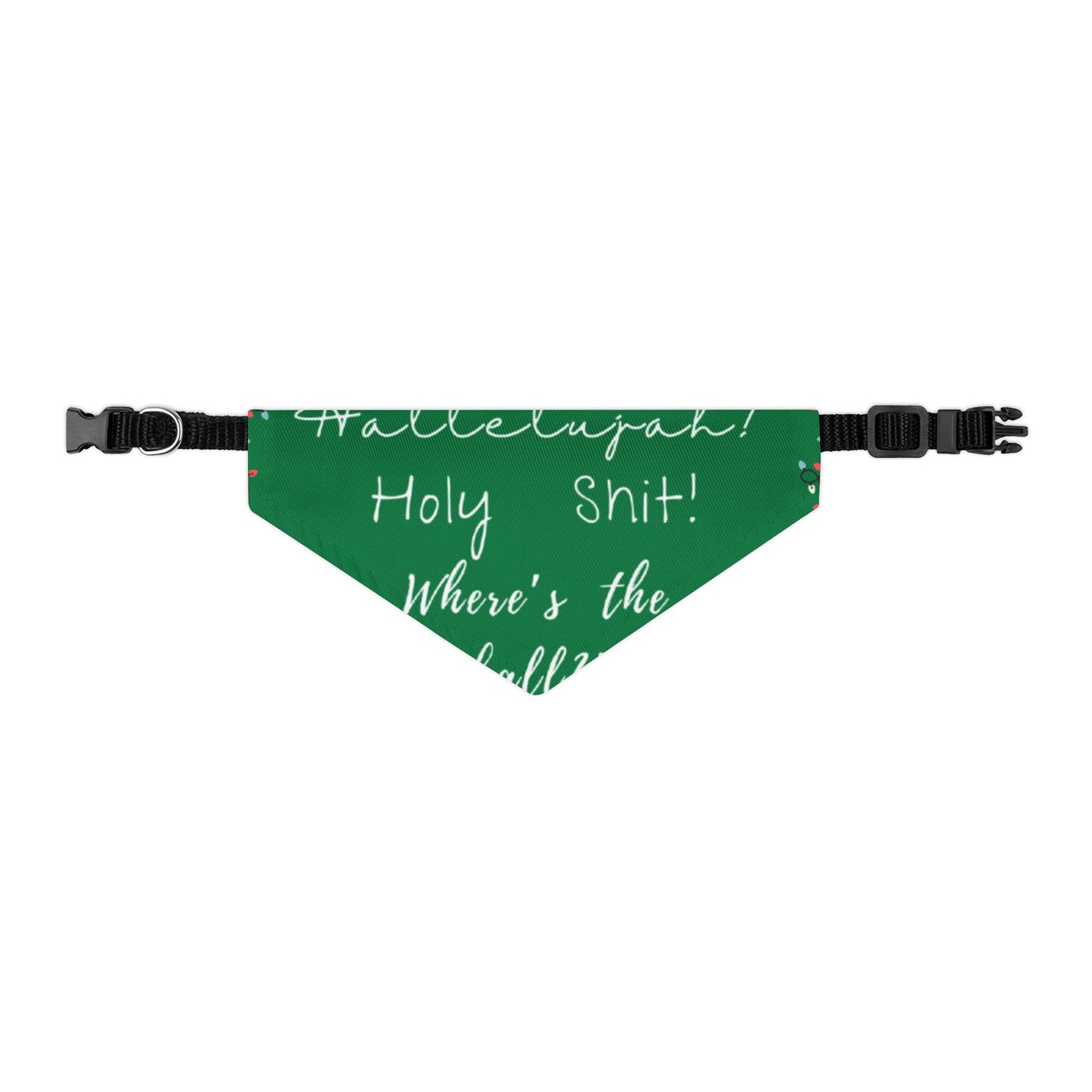 Festive Pet Bandana Collar Xmas Green - Nat'l Lampoon Hallelujah