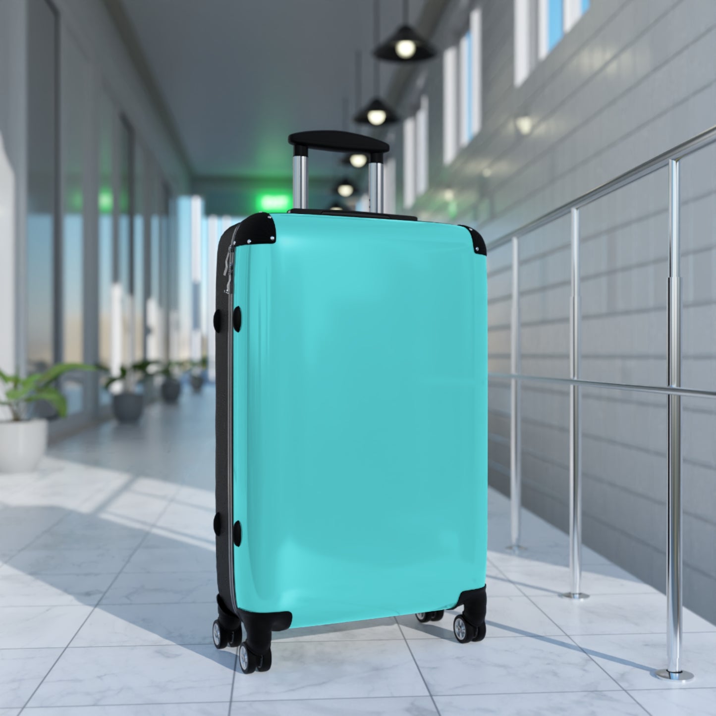 90's Inspired Mix & Match Suitcase - Windbreaker Teal