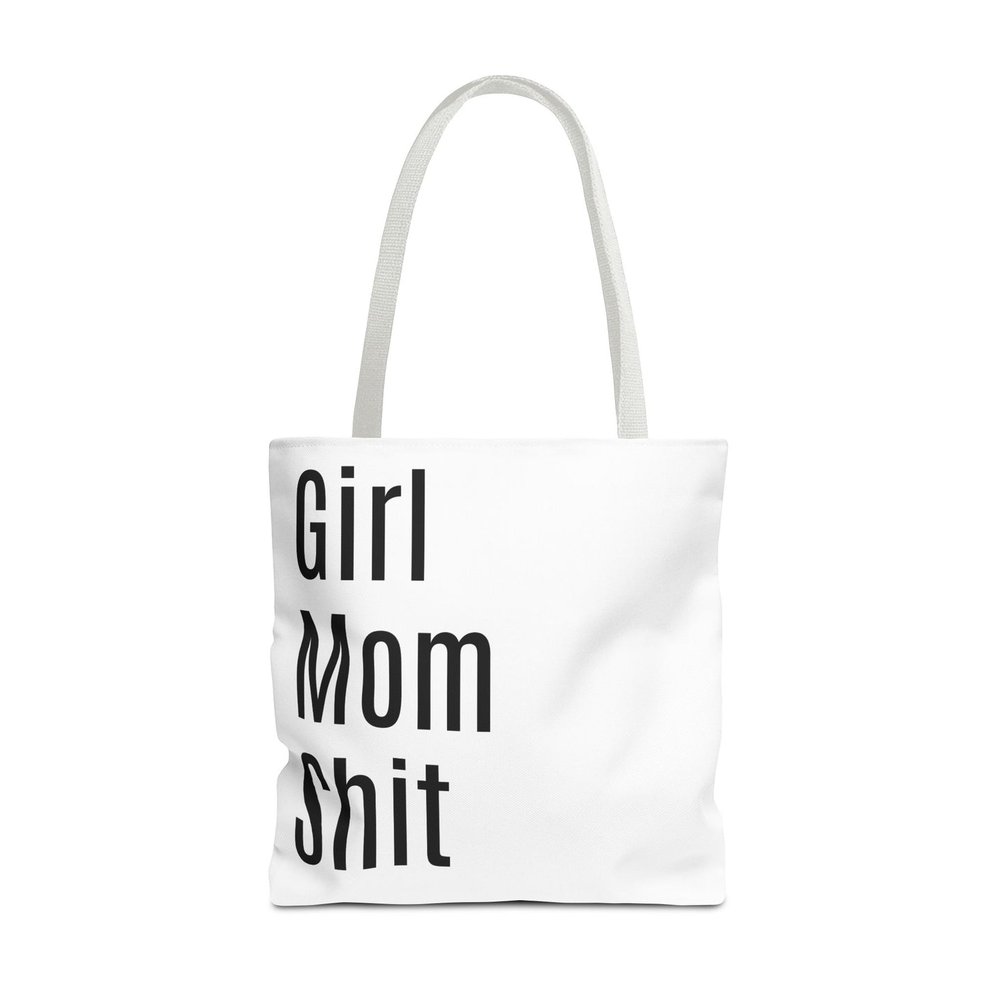 Girl Mom Versatile Tote Bag (AOP) - White